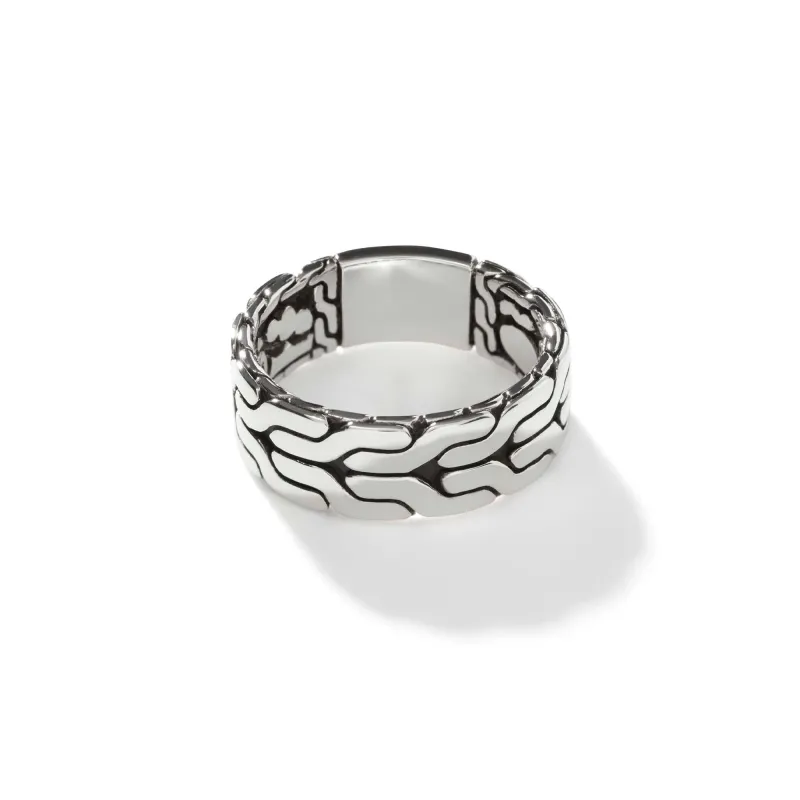 Carved Chain Band Ring, Sterling Silver|RB99842 sold by John Hardy
