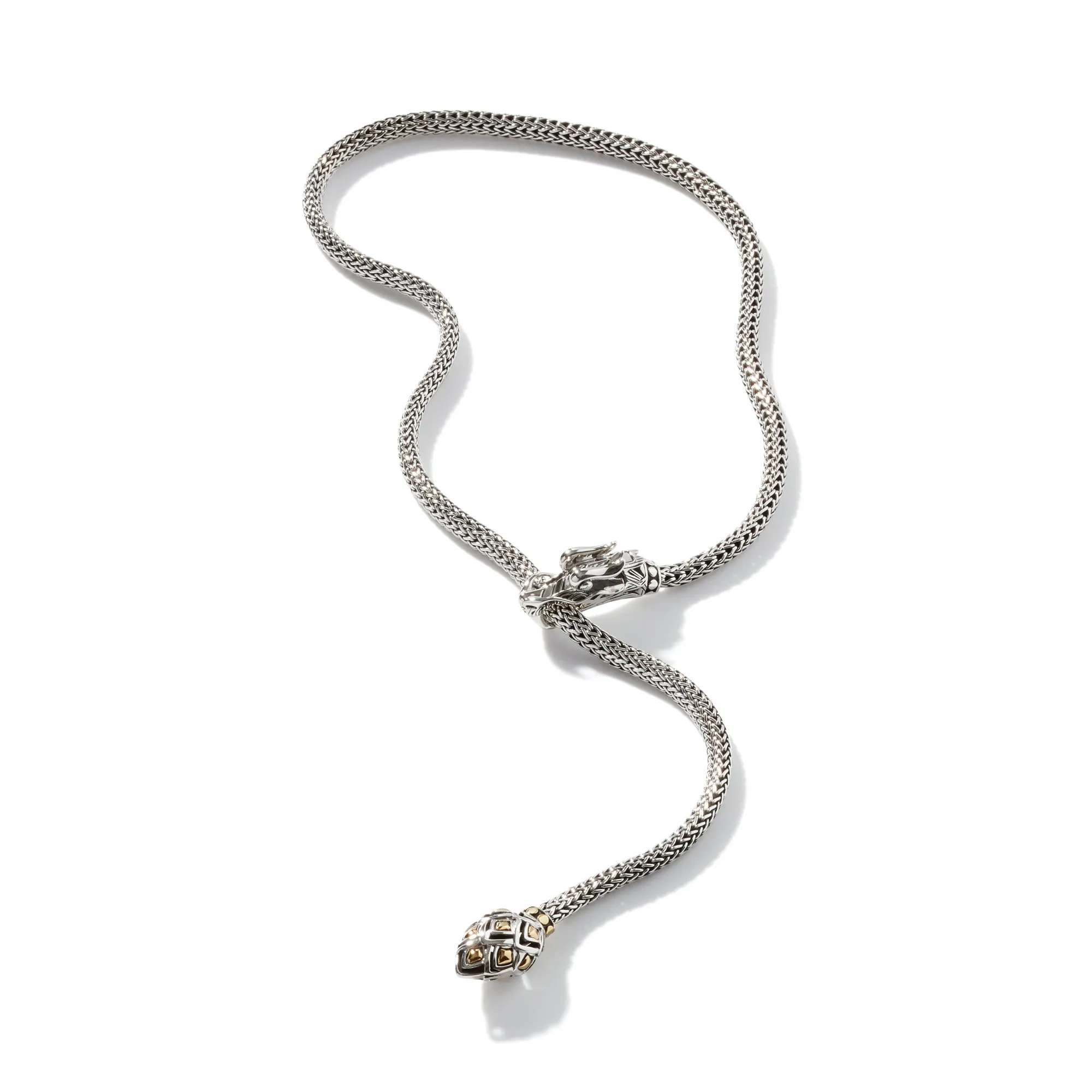 Naga Lariat, Sterling Silver, Gold, 5MM|NZ65471 sold by John Hardy product image thumbnail 3