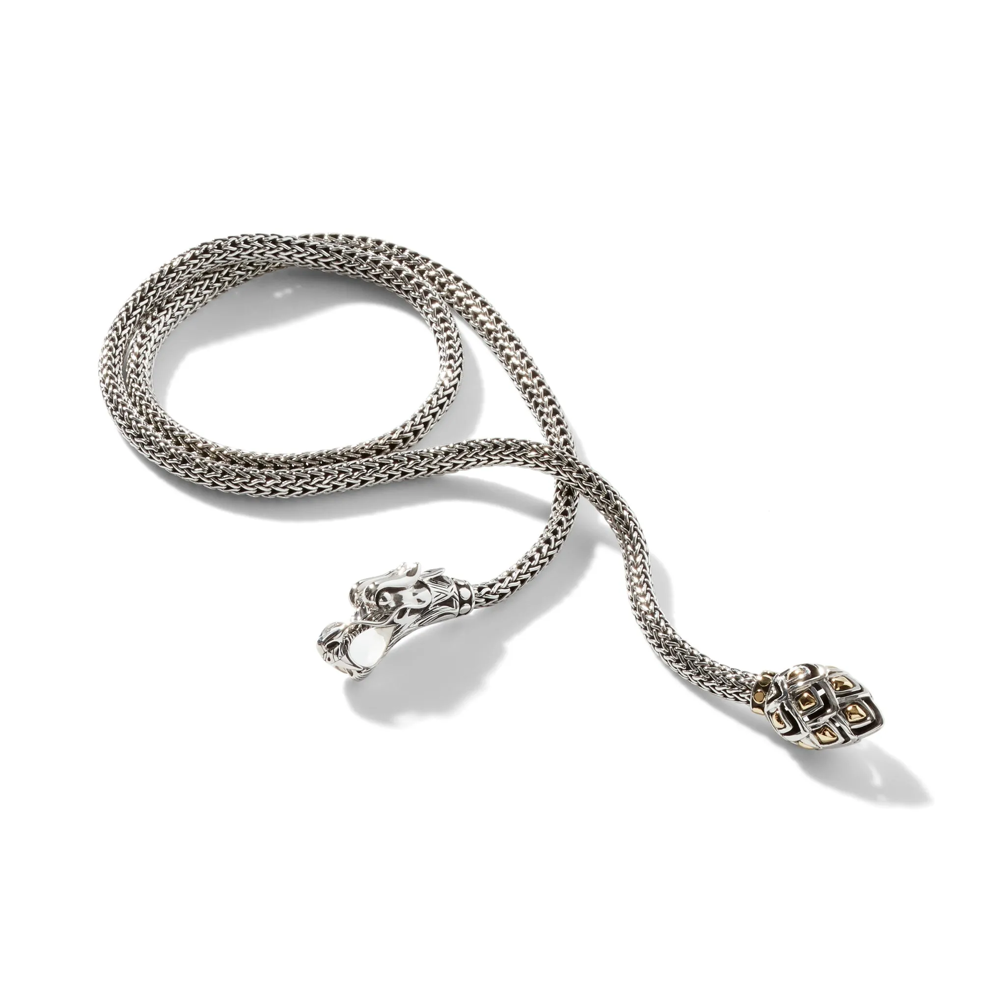 Naga Lariat, Sterling Silver, Gold, 5MM|NZ65471 sold by John Hardy product image thumbnail 4