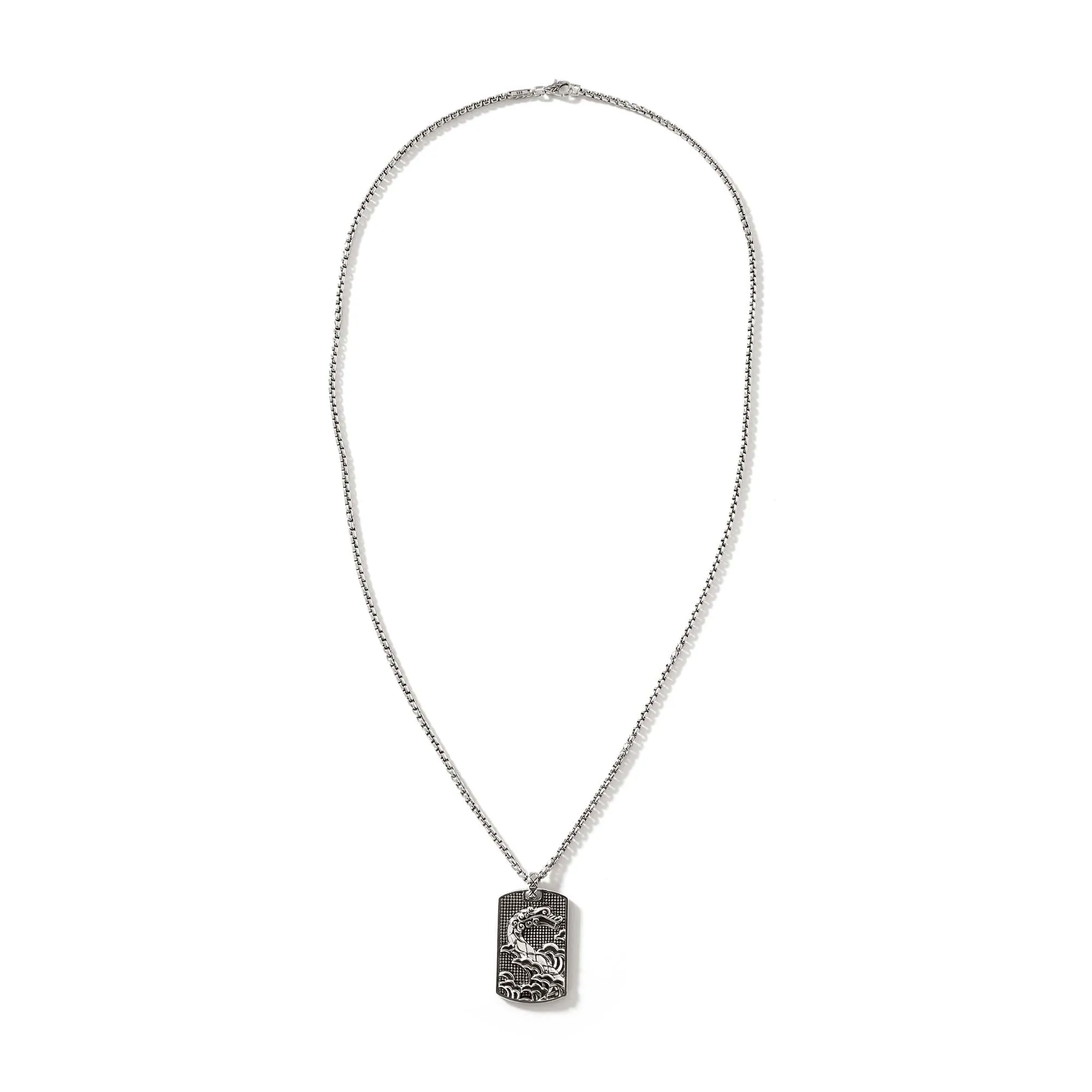 Naga Tag Necklace, Sterling Silver|NM60320 sold by John Hardy