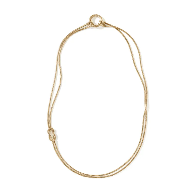 Love Knot Convertible Necklace, Gold, 3.6MM|NGG900908 sold by John Hardy