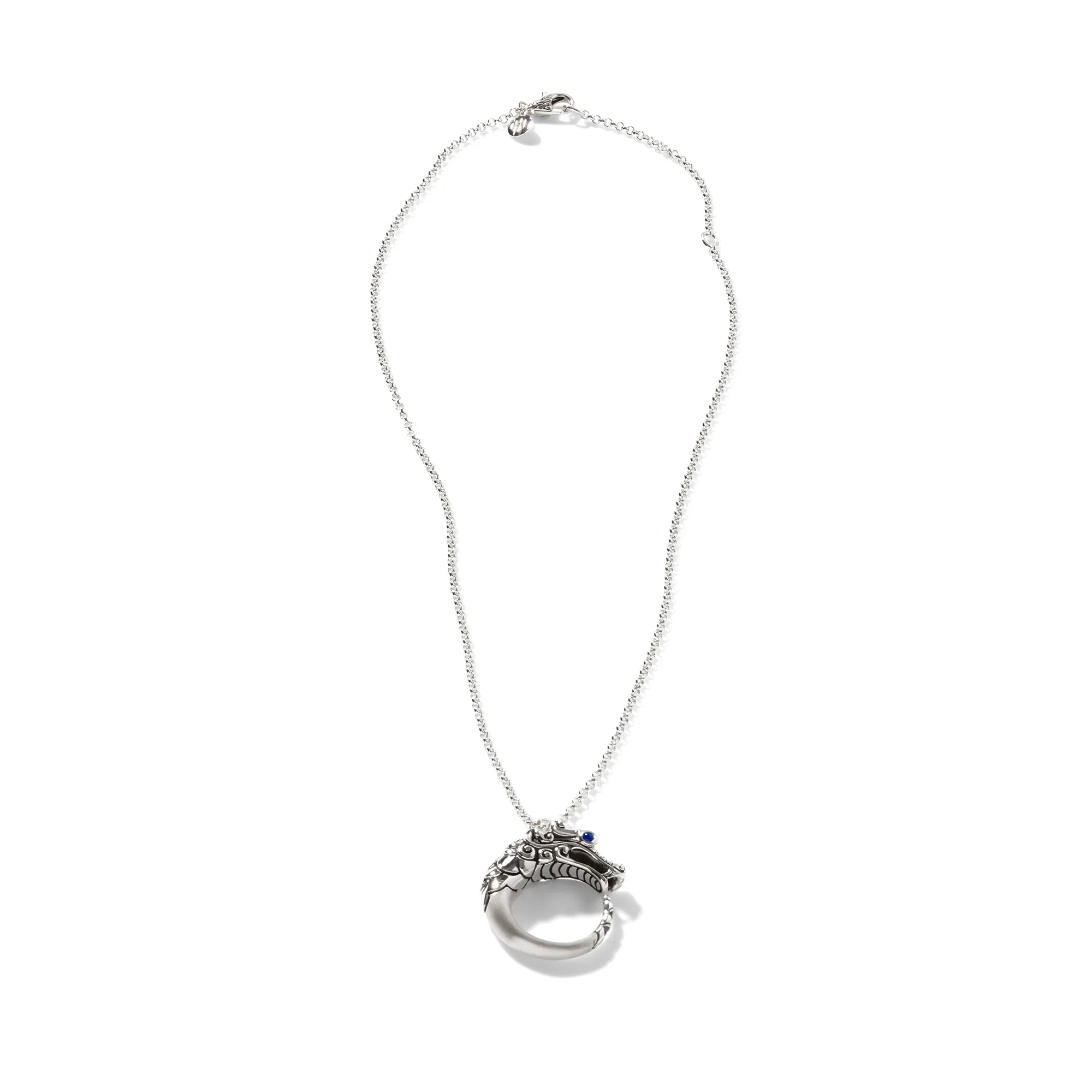 Naga Necklace, Sterling Silver, Pavé|NBS6501254BHBLSBN sold by John Hardy