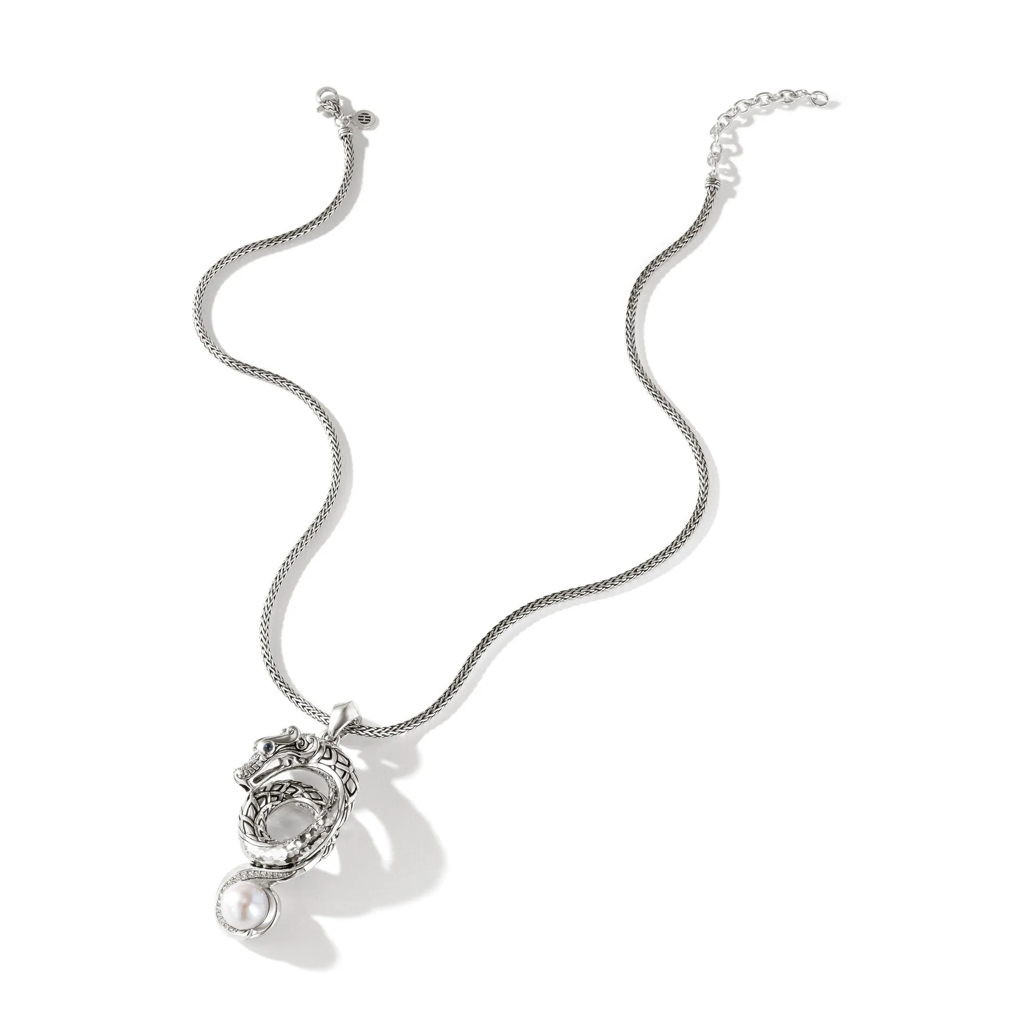 Naga Necklace, Silver, Diamonds, Pearl|NBP603142BSPDI sold by John Hardy product image thumbnail 4