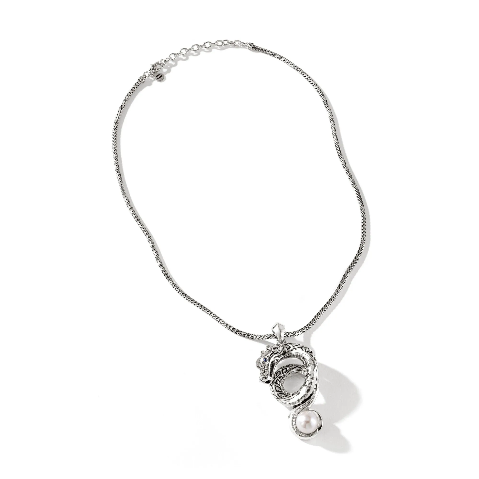 Naga Necklace, Silver, Diamonds, Pearl|NBP603142BSPDI sold by John Hardy product image thumbnail 2