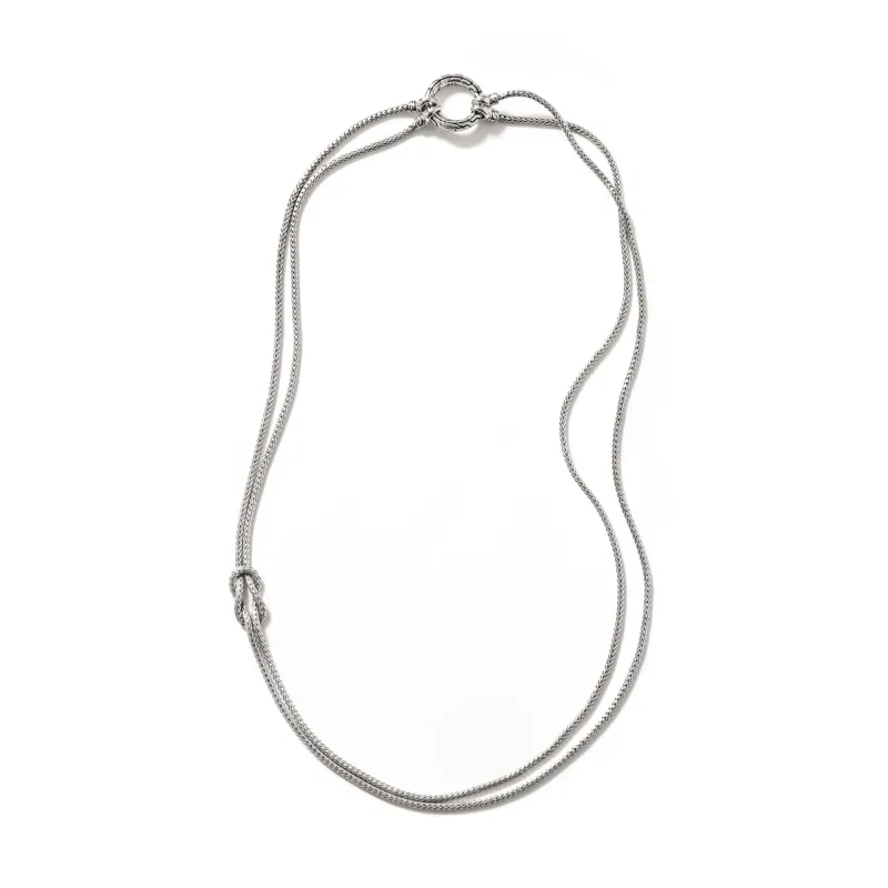 Love Knot Convertible Necklace, Silver, 3.6MM|NB900908 sold by John Hardy