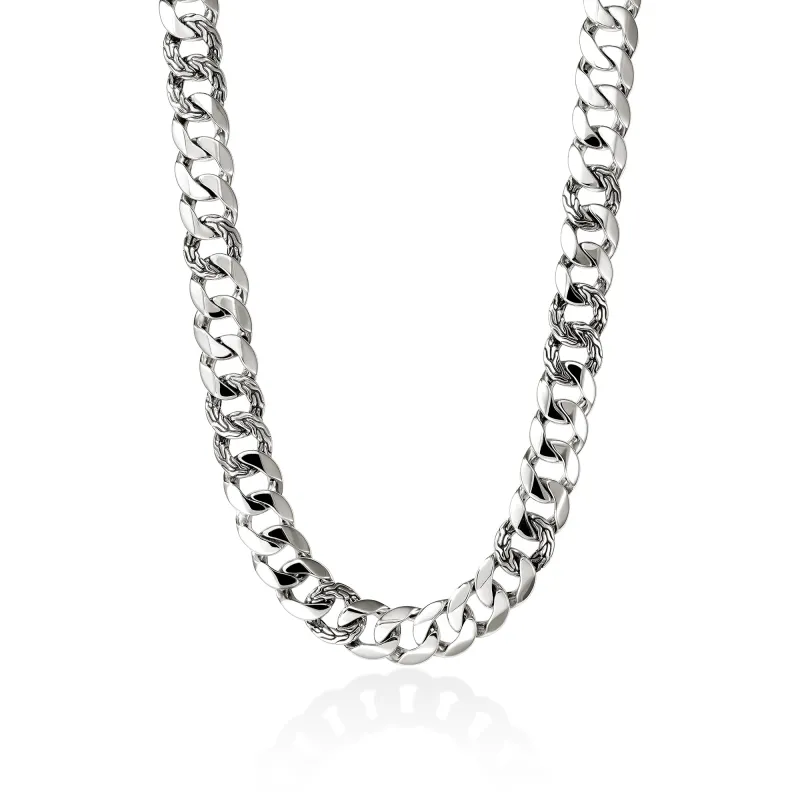 Curb Chain Necklace, Sterling Silver, 14MM|NB900803 sold by John Hardy