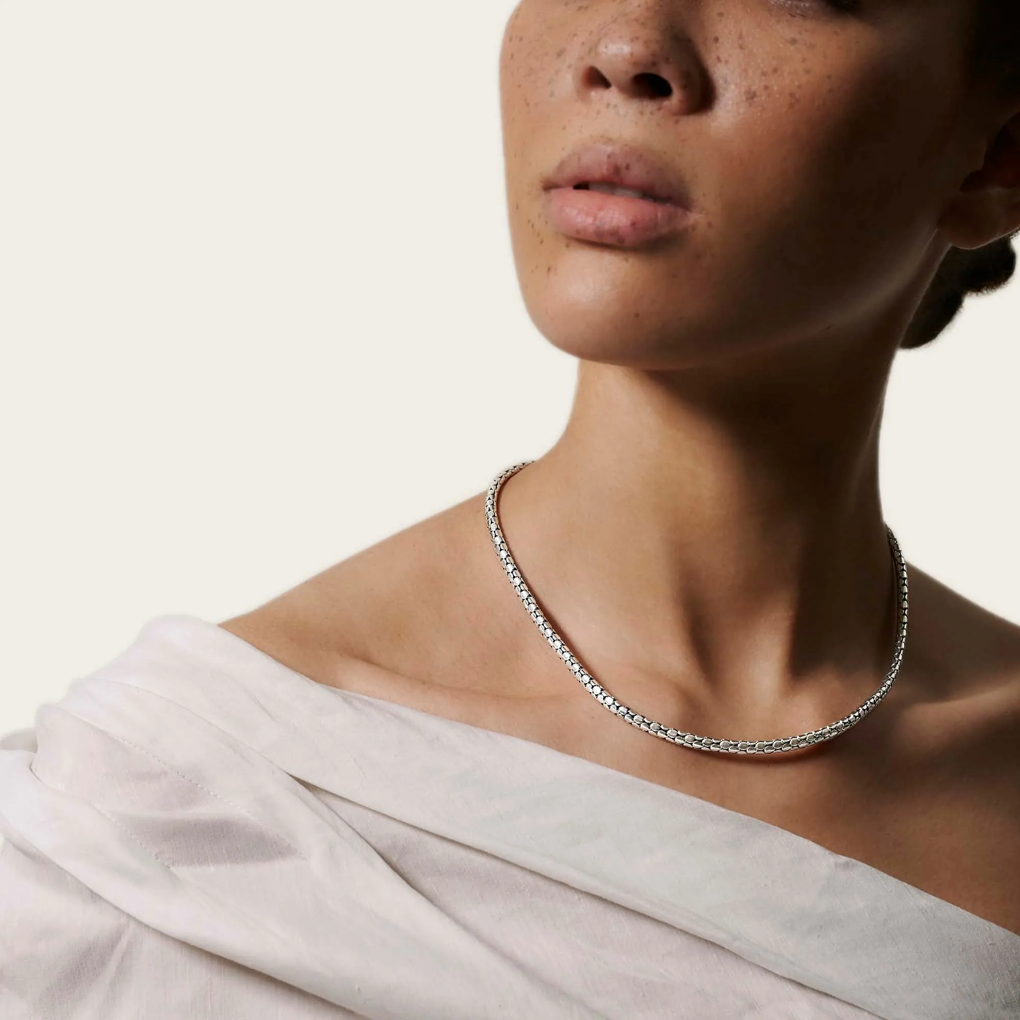 Dot Chain Necklace, Sterling Silver|NB34386 sold by John Hardy product image thumbnail 5