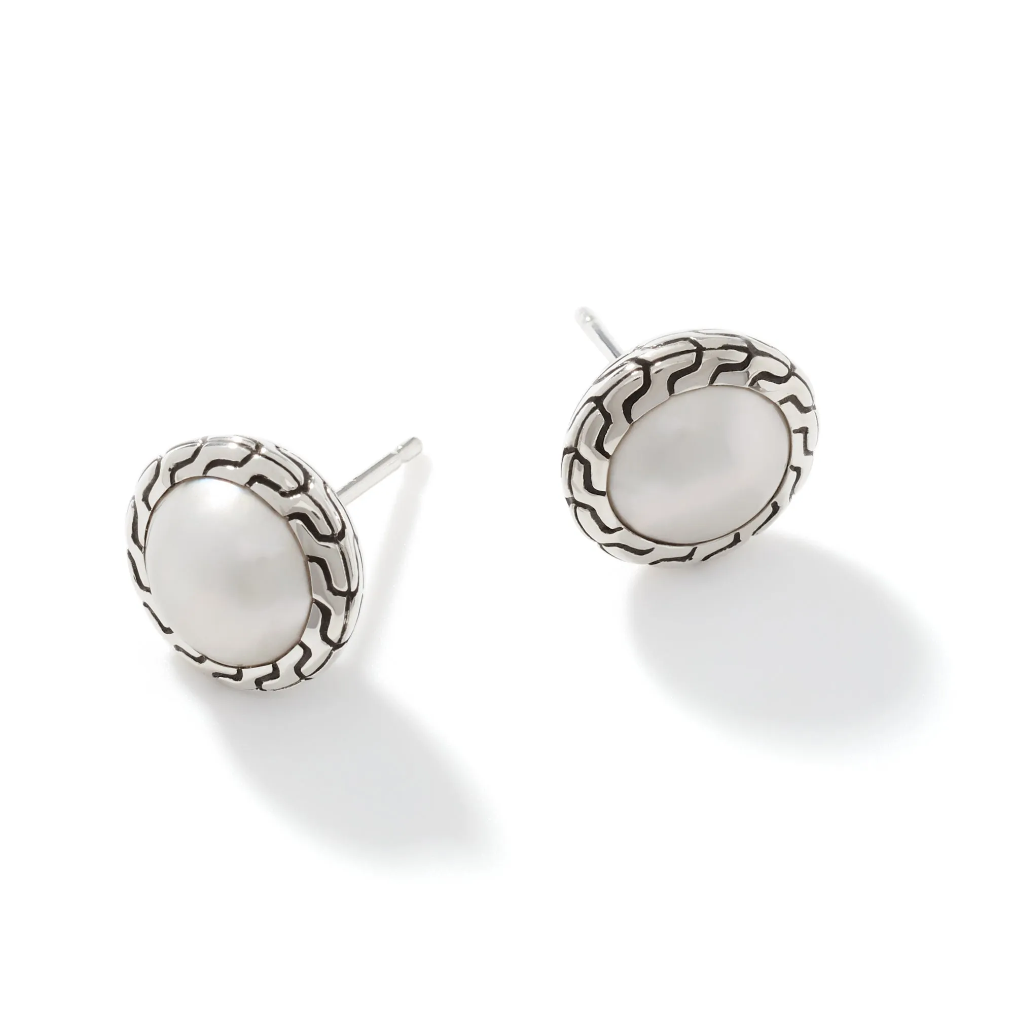 Pearl Stud Earrings, Sterling Silver|EB90664 sold by John Hardy product image thumbnail 3