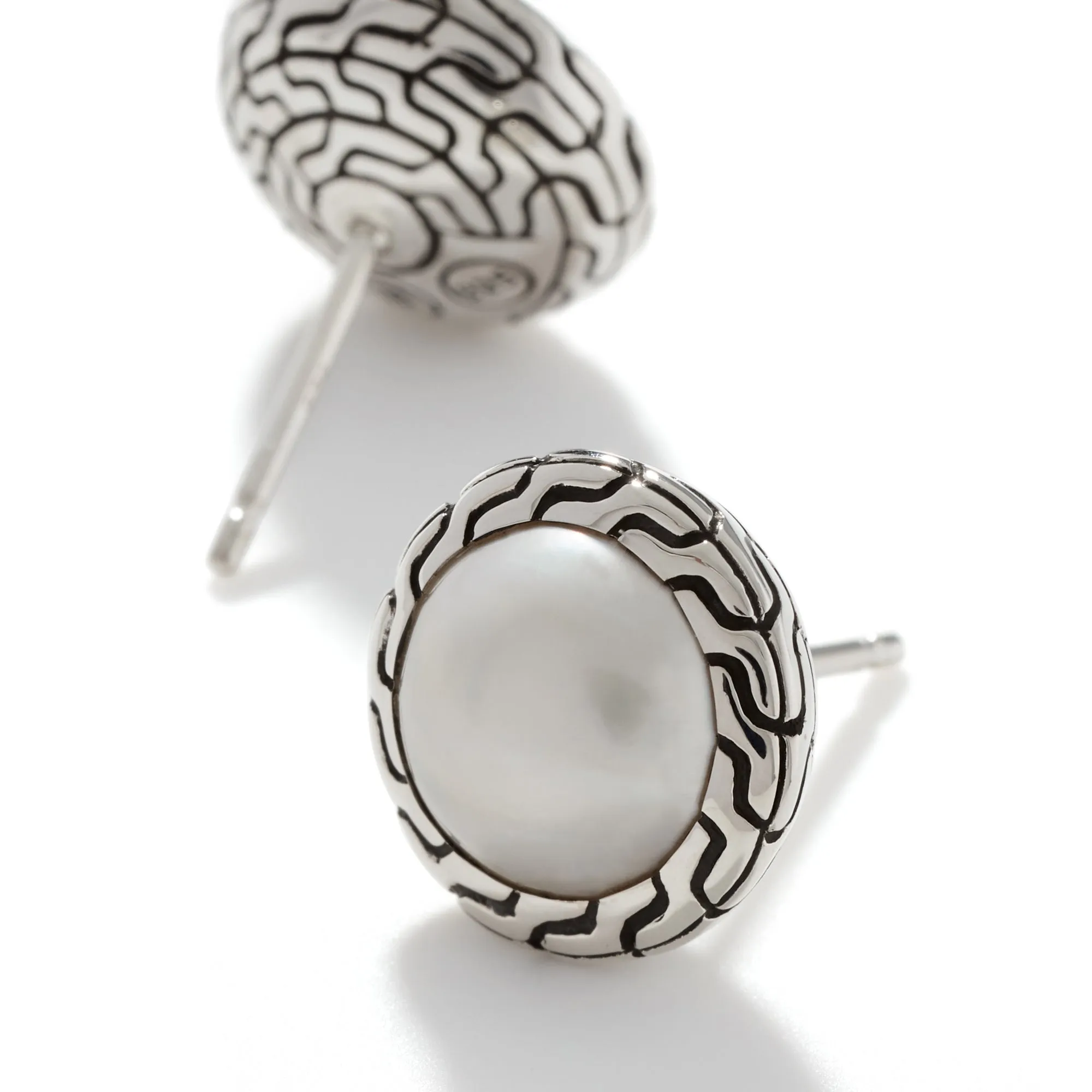 Pearl Stud Earrings, Sterling Silver|EB90664 sold by John Hardy product image thumbnail 2