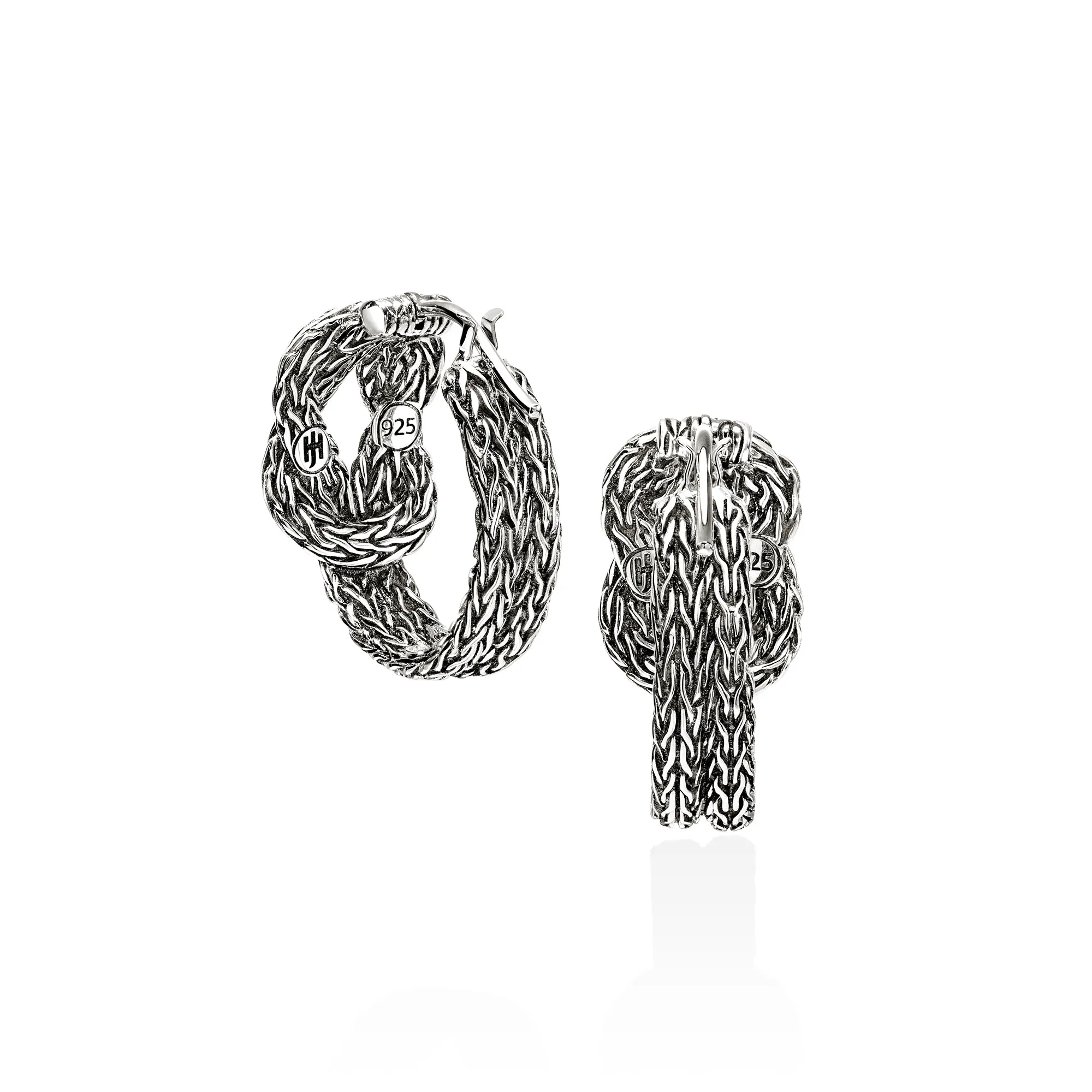 Love Knot Hoop Earring, Sterling Silver, 20MM|EB900990 sold by John Hardy product image thumbnail 3