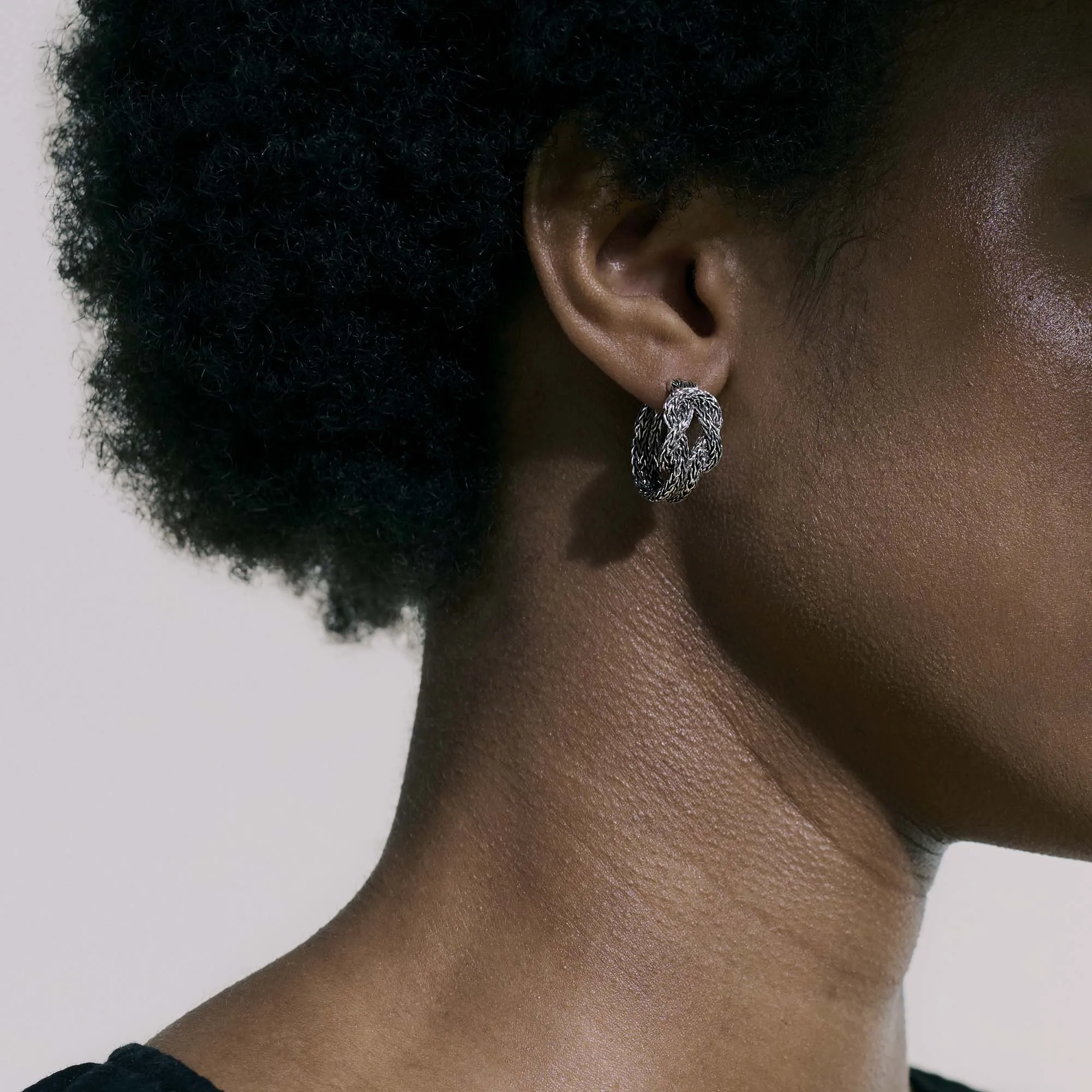 Love Knot Hoop Earring, Sterling Silver, 20MM|EB900990 sold by John Hardy product image thumbnail 4