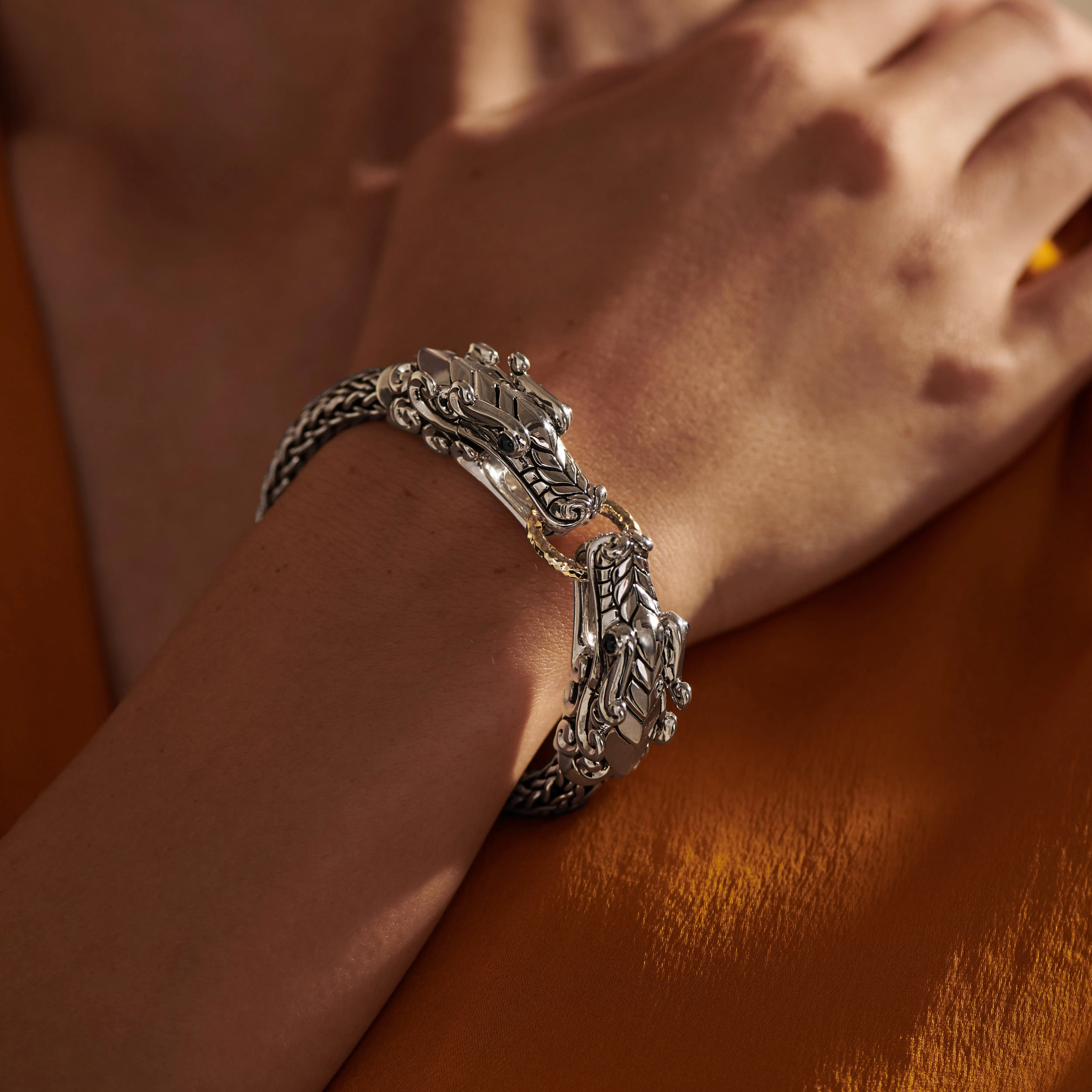 Naga Bracelet, Sterling Silver, Gold, 10.5MM|BZS60193BSP sold by John Hardy product image thumbnail 5