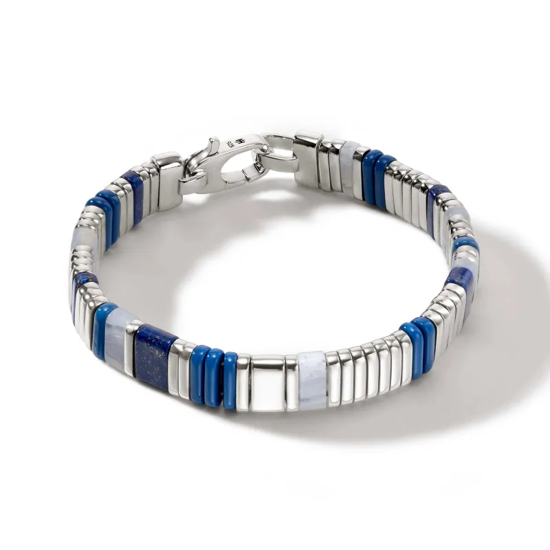 Colorblock Bracelet, Silver|BUS9010521BULPZBLA sold by John Hardy