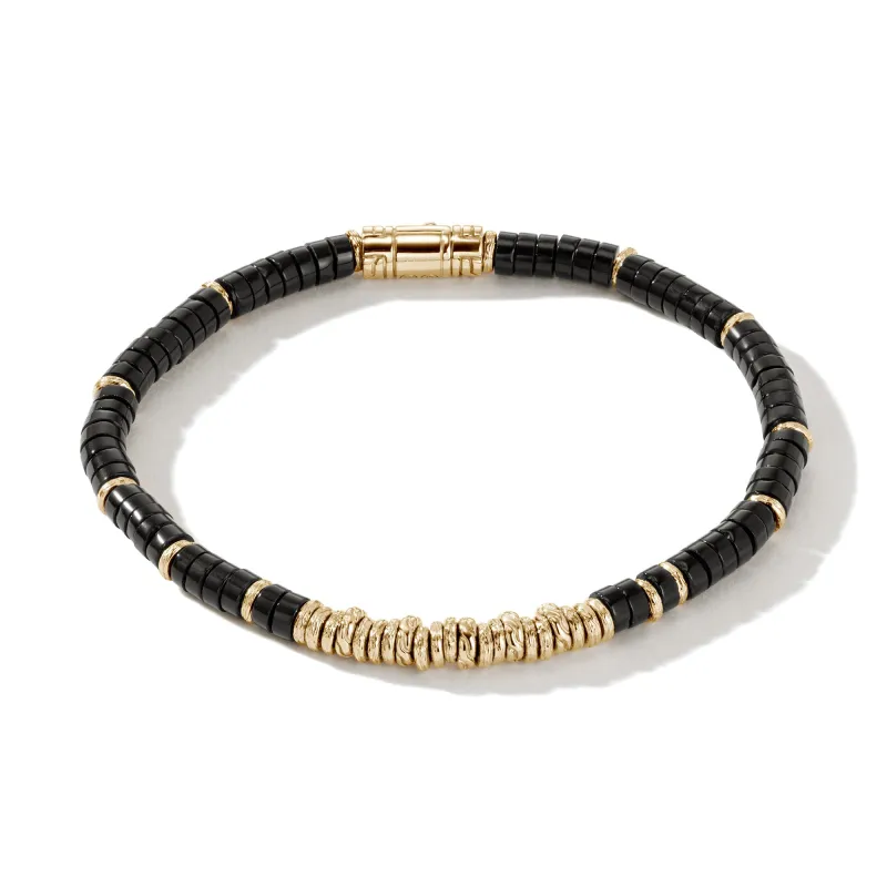 Heishi Bracelet, Gold, Hardstones|BUGGS900984BON sold by John Hardy