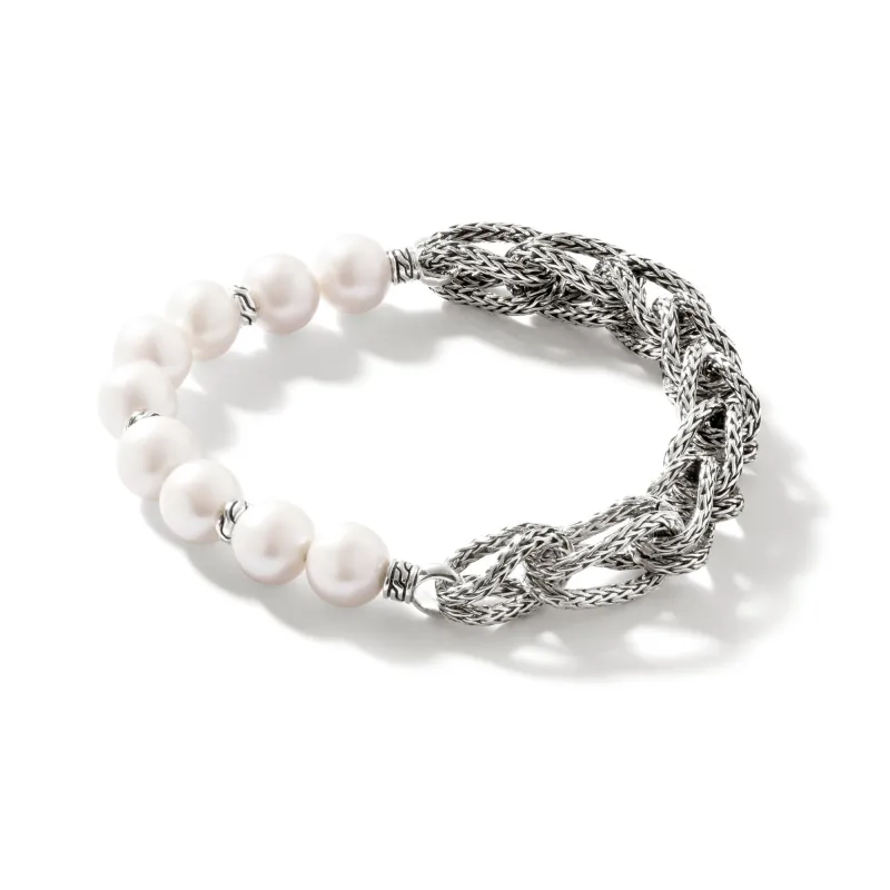 Surf Bracelet, Silver, Pearls, 10.5MM|BU900936 sold by John Hardy