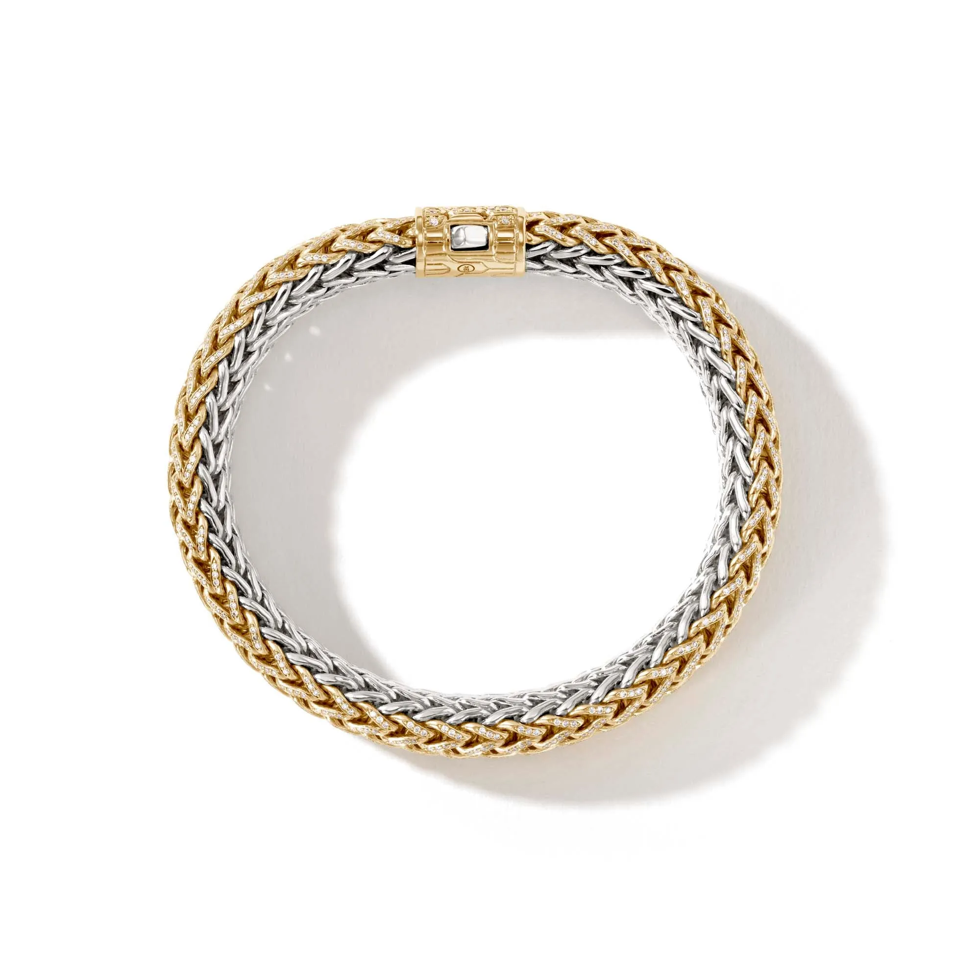 Icon Bracelet, Gold, Silver, Diamonds, 10.5MM|BMZP905992DI sold by John Hardy product image thumbnail 4