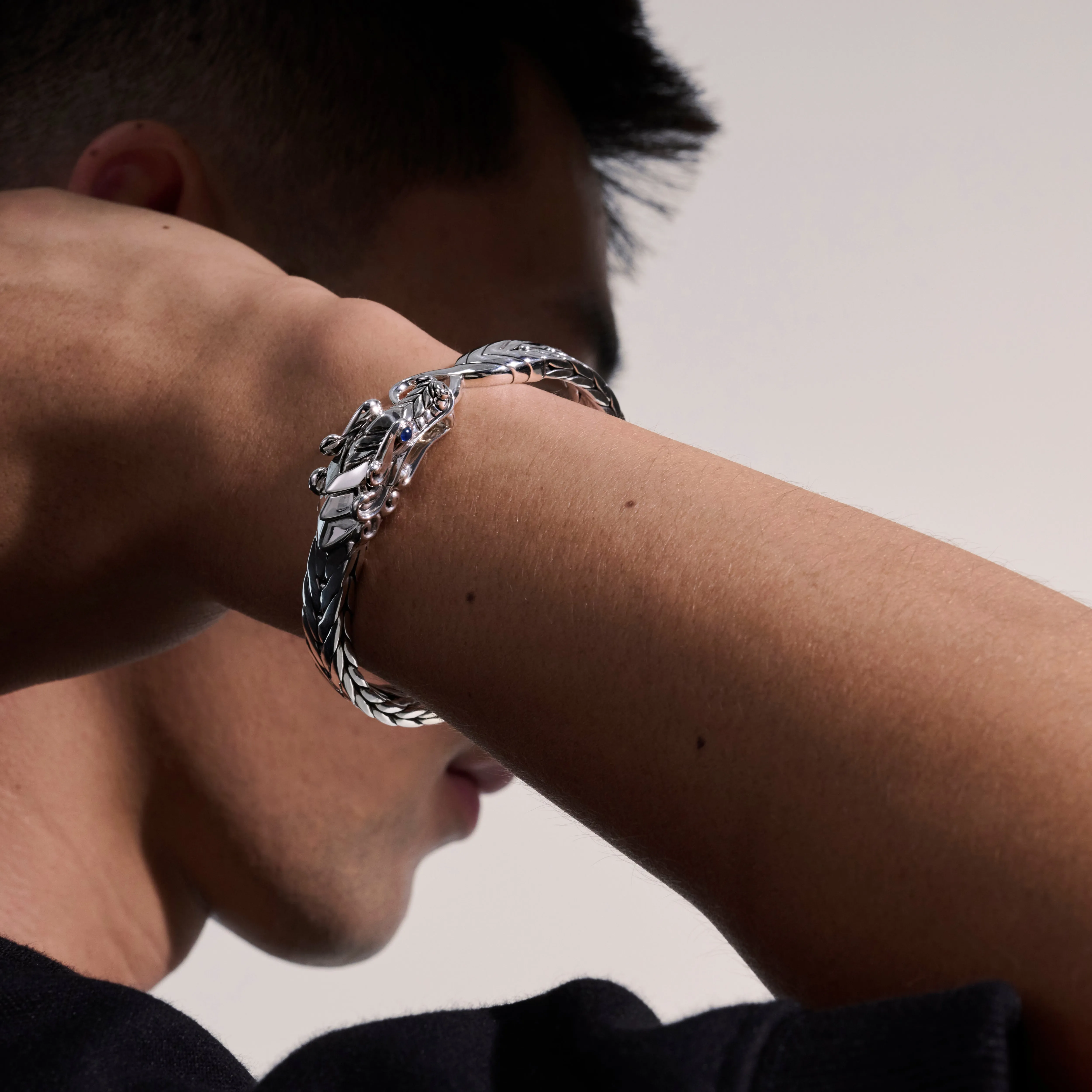 Naga Bracelet, Sterling Silver, 9MM|BMS65115221BSP sold by John Hardy product image thumbnail 5