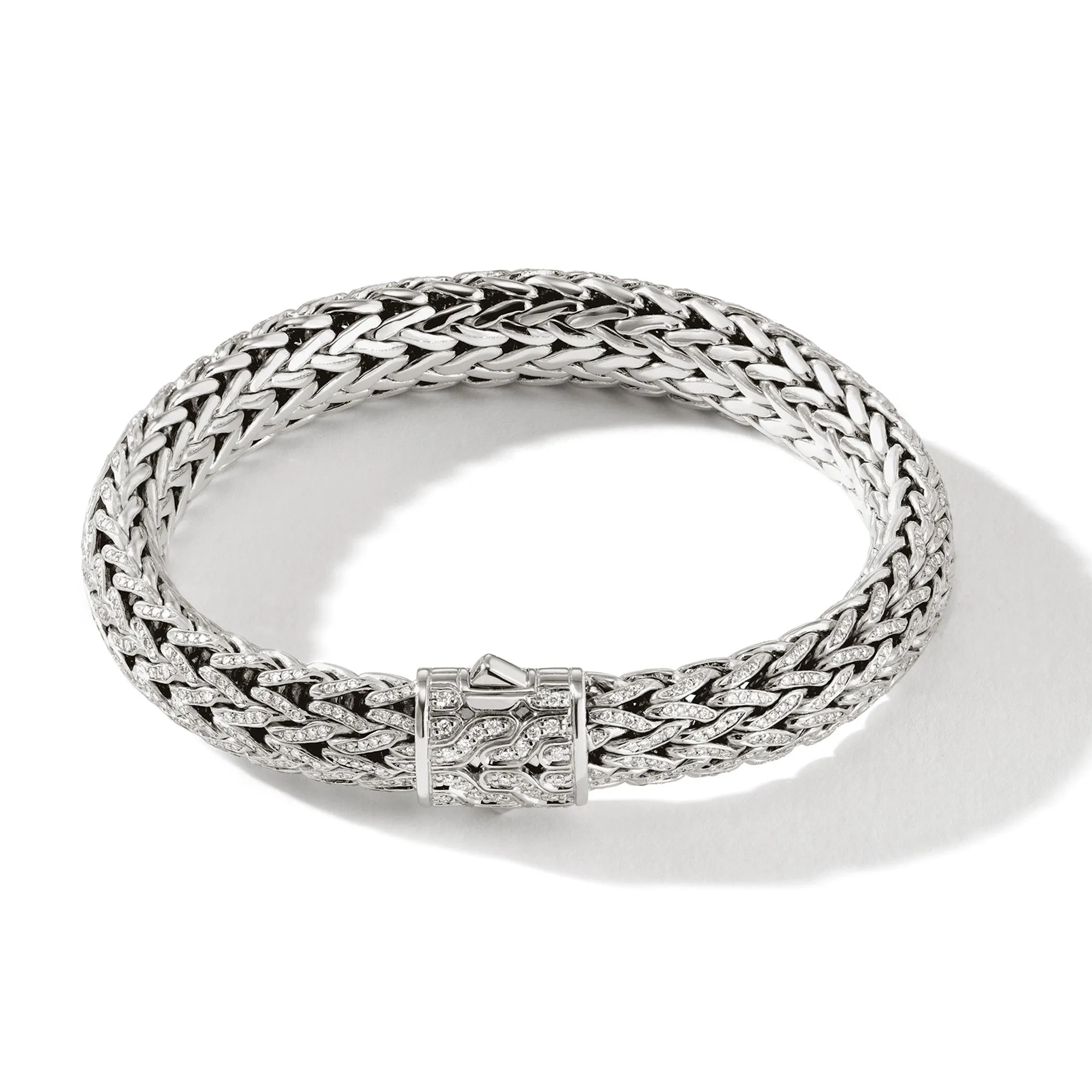 Icon Bracelet, Sterling Silver, Diamonds, 10.5MM|BMP905992DI sold by John Hardy