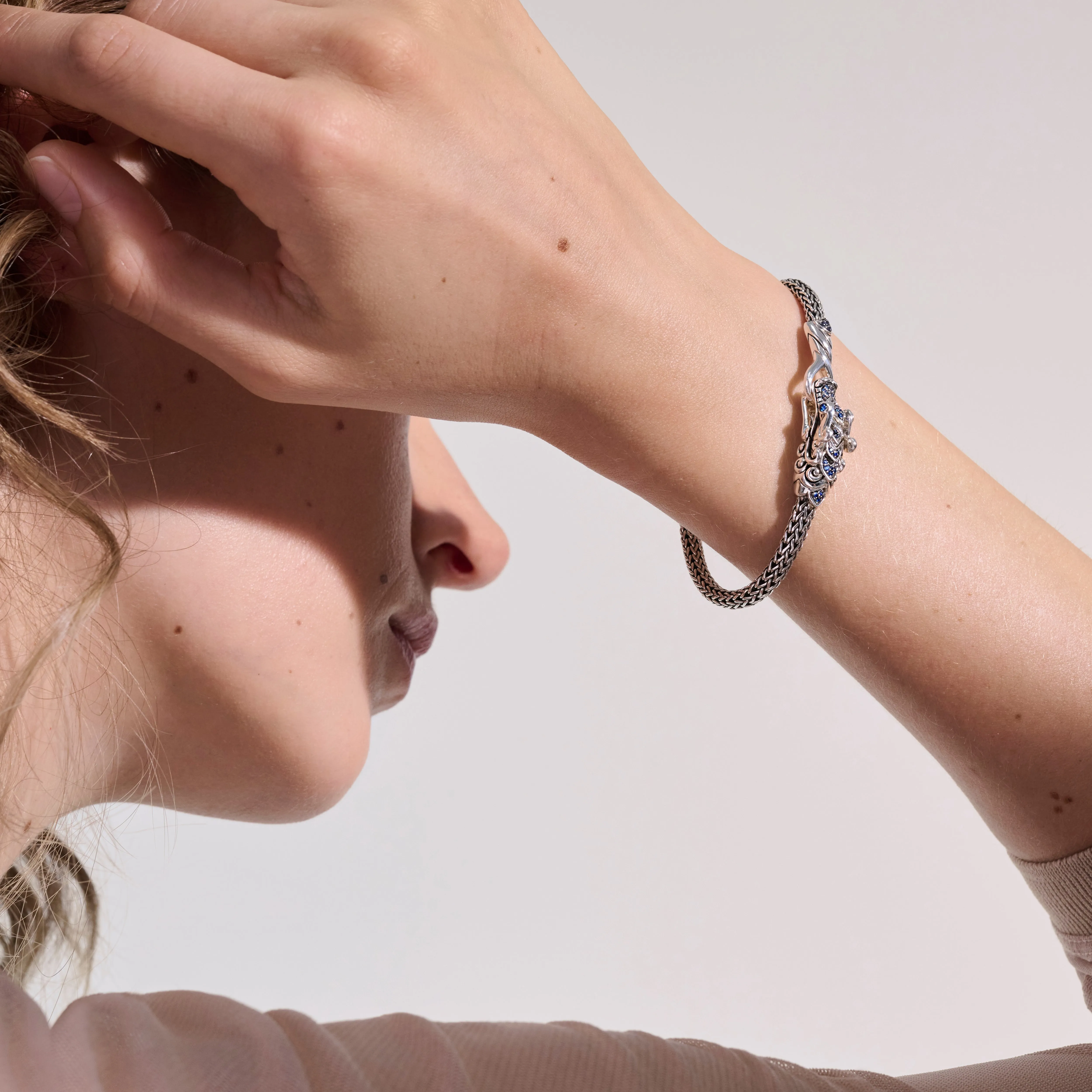 Naga Bracelet, Sterling Silver, Pavé, 5MM|BBS601334BSP sold by John Hardy product image thumbnail 5