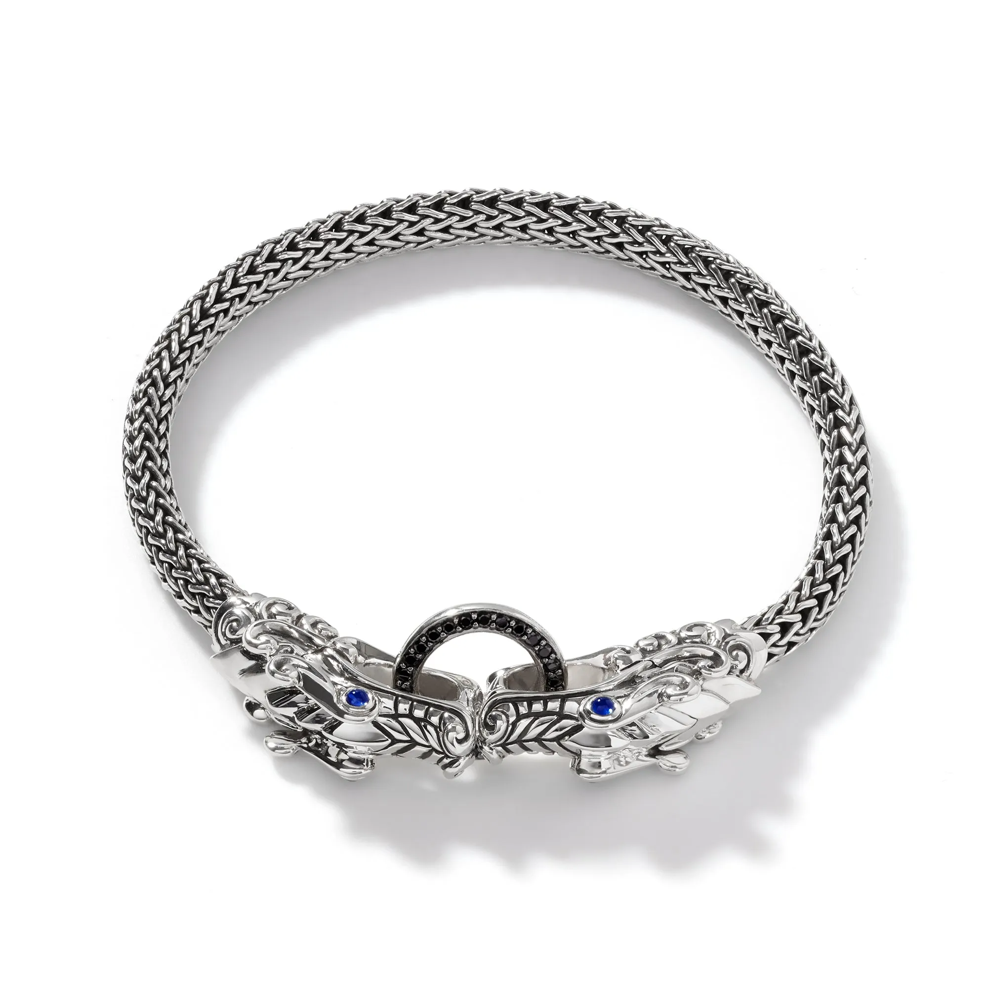 Naga Bracelet, Sterling Silver, Pavé, 5MM|BBS601884BLSBN sold by John Hardy