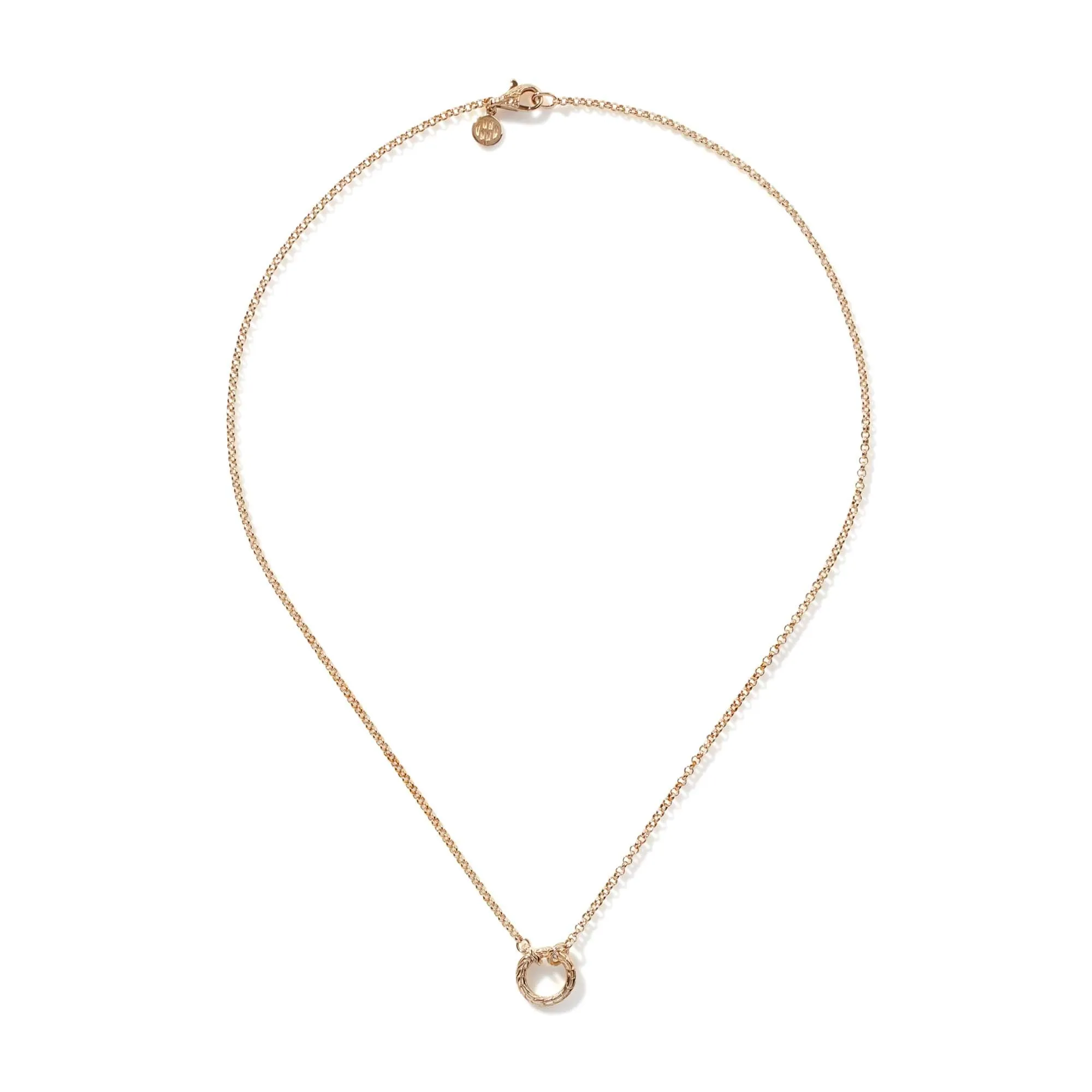 Keyring Necklace, Gold, 2MM|NGG904488 sold by John Hardy product image thumbnail 4