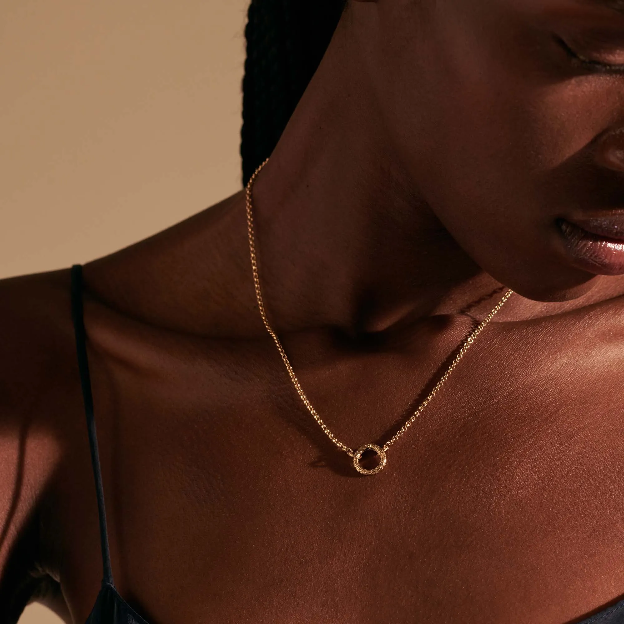 Keyring Necklace, Gold, 2MM|NGG904488 sold by John Hardy product image thumbnail 5