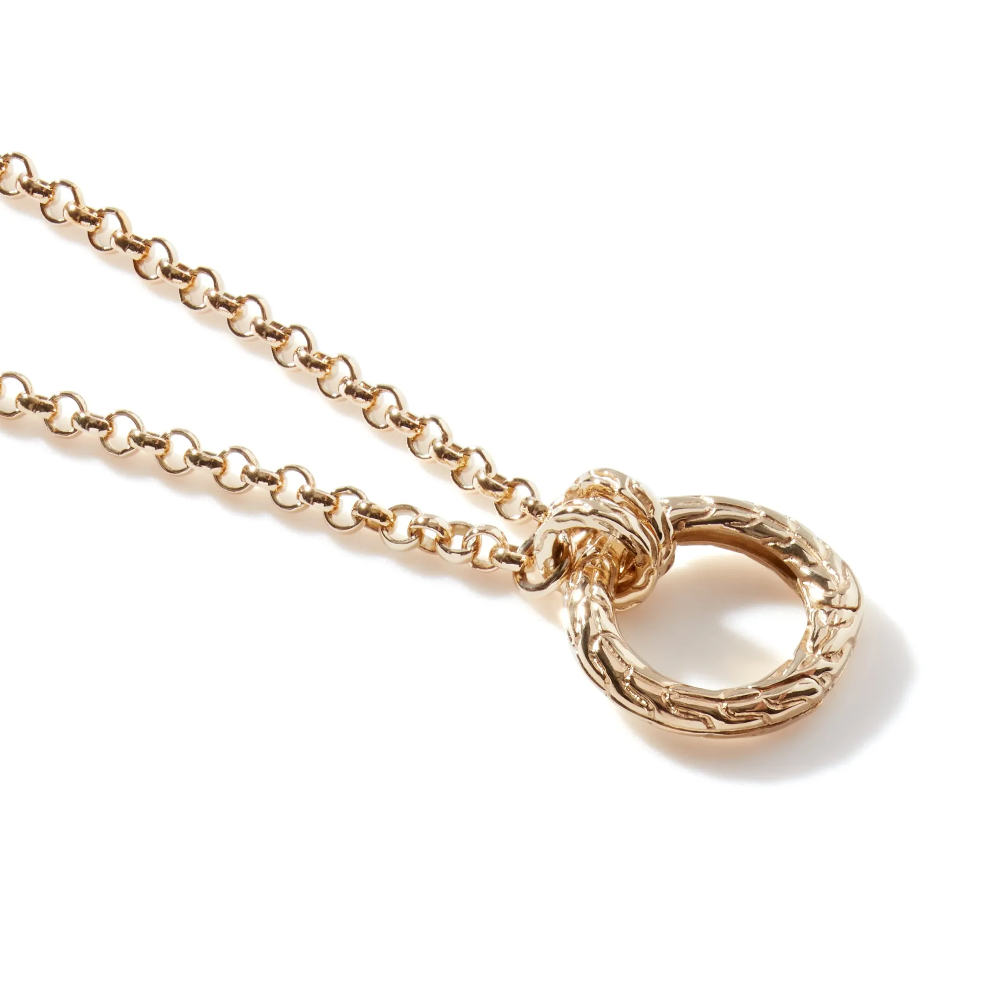 Keyring Necklace, Gold, 2MM|NGG904488 sold by John Hardy product image thumbnail 2