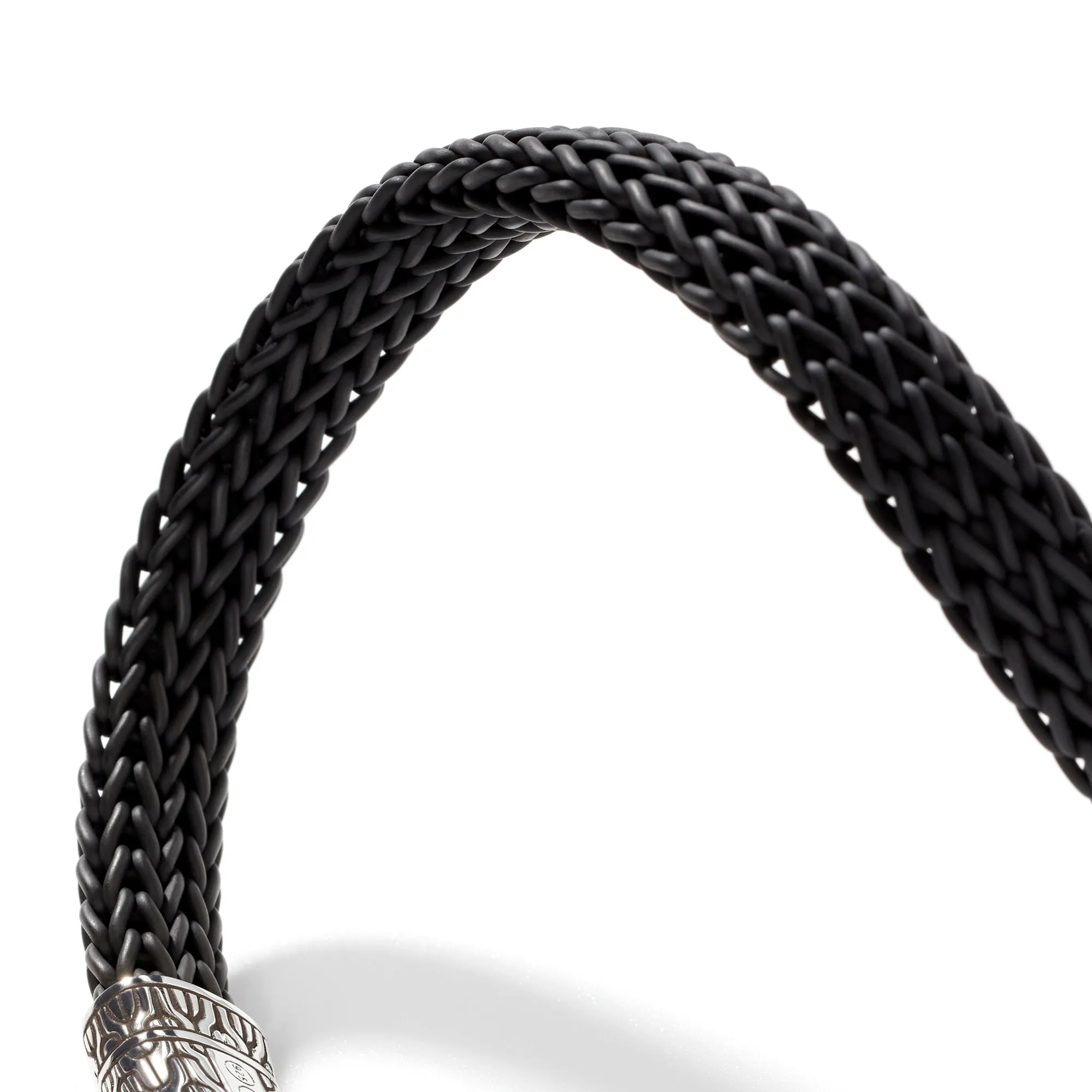 Icon Bracelet in Rubber, Silver, 10.5MM|BM9999641BL sold by John Hardy product image thumbnail 2