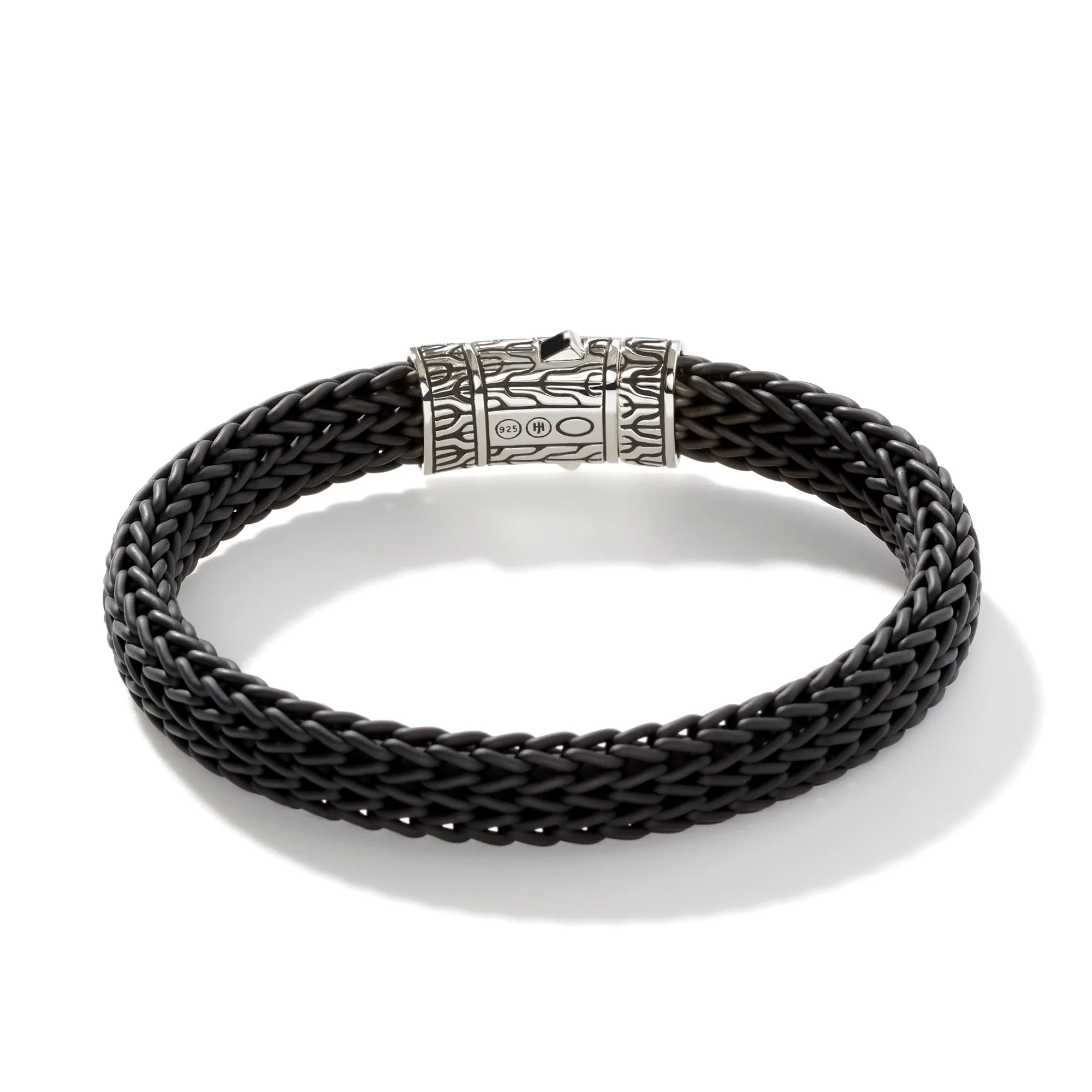 Icon Bracelet in Rubber, Silver, 10.5MM|BM9999641BL sold by John Hardy product image thumbnail 5