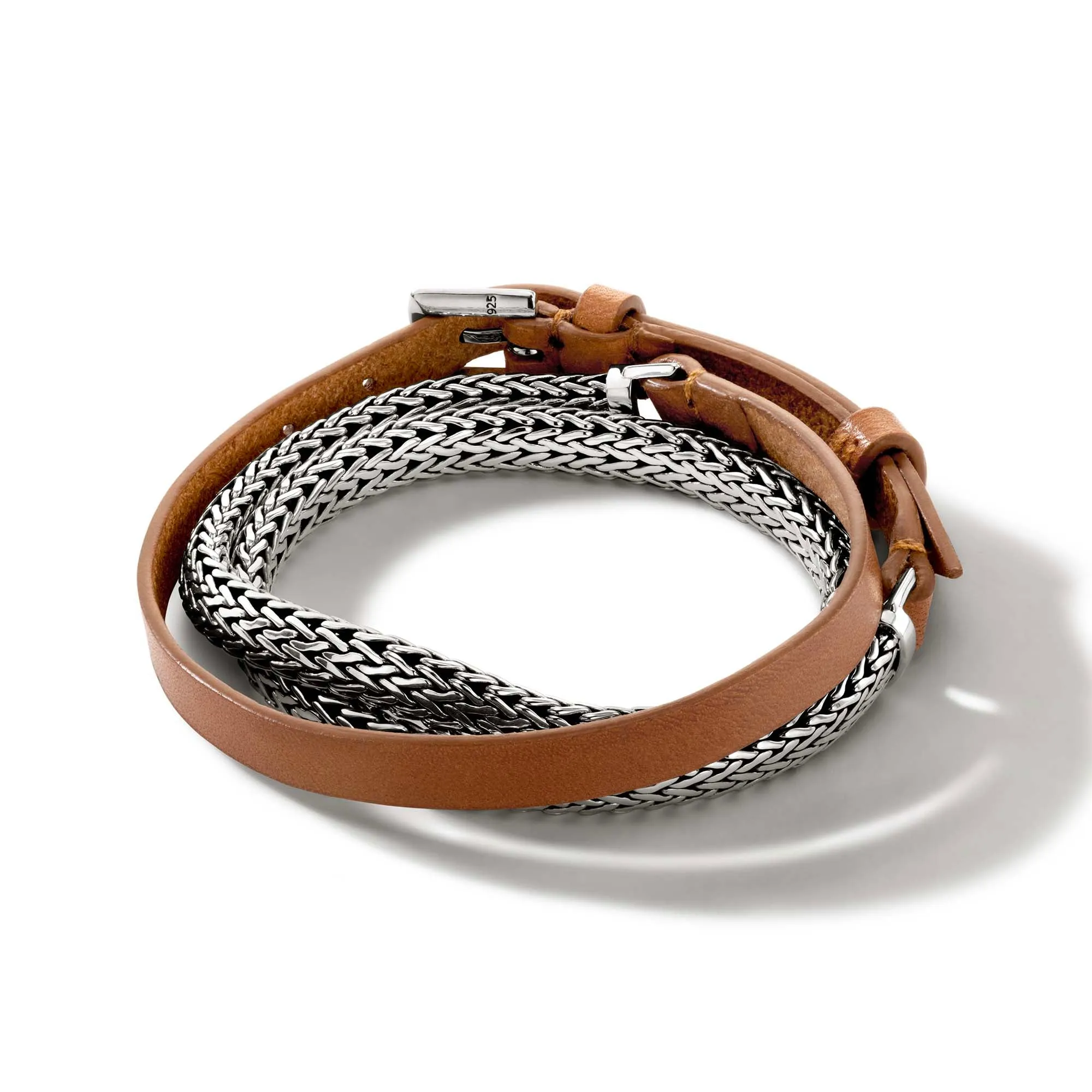 Icon Wrap, Sterling Silver, Leather|BU901047BR sold by John Hardy product image thumbnail 5