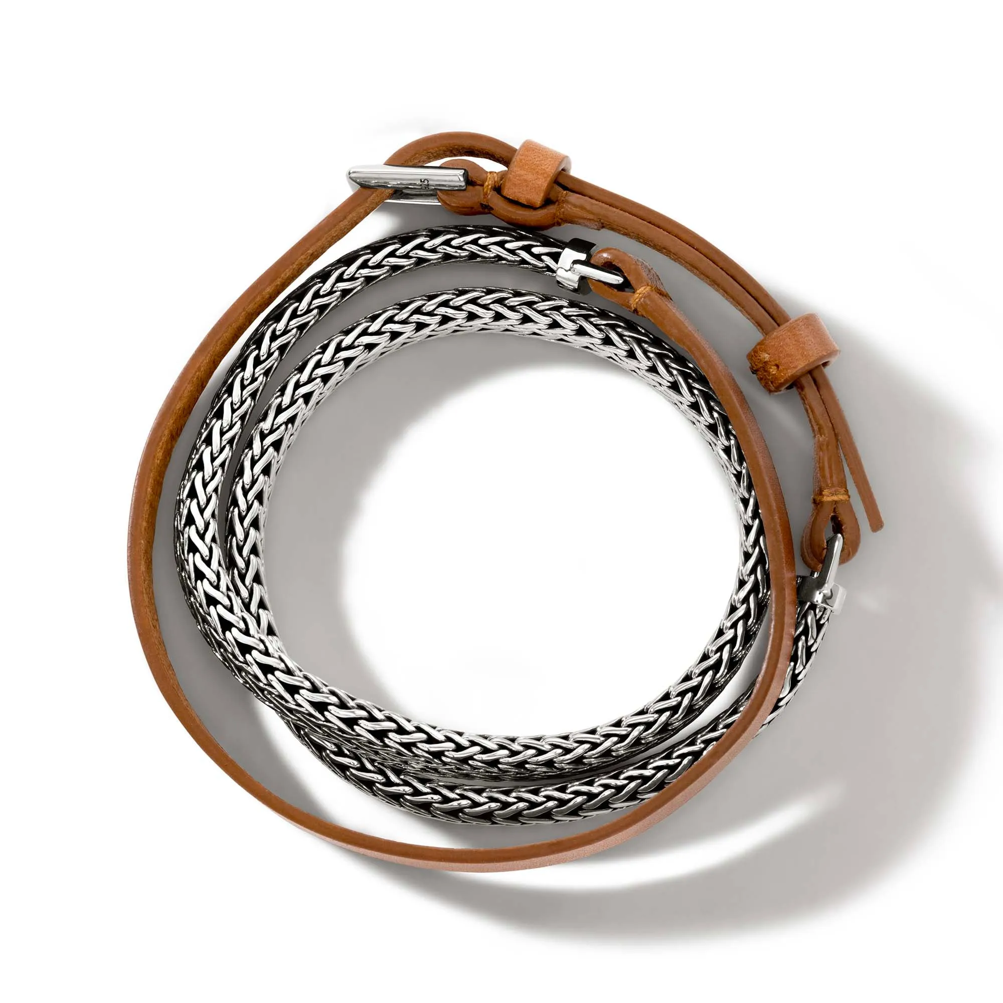 Icon Wrap, Sterling Silver, Leather|BU901047BR sold by John Hardy product image thumbnail 4