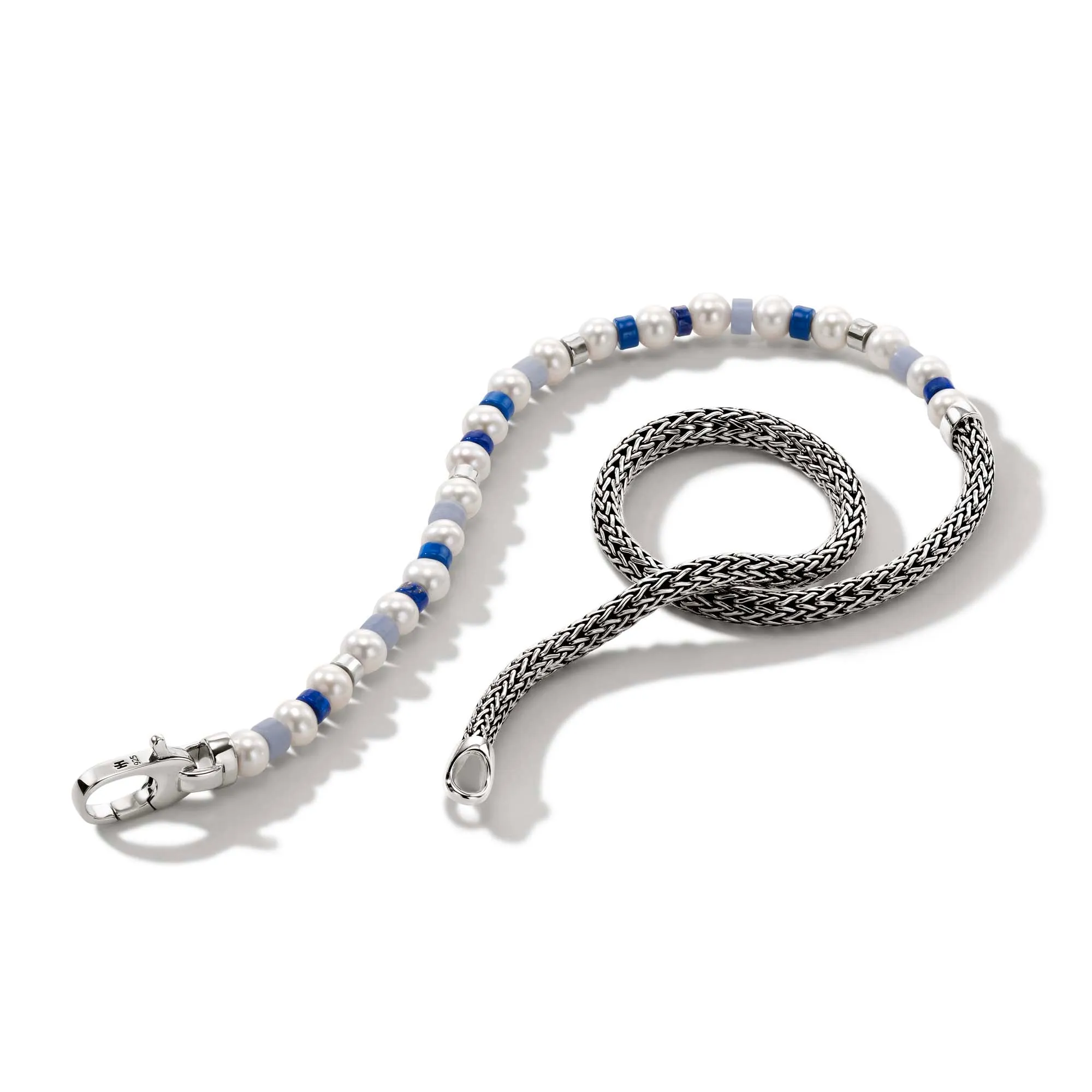 Colorblock Wrap, Silver, Pearl|BUS9011061BULPZBLA sold by John Hardy product image thumbnail 3