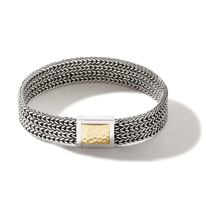 Rata Chain Bracelet, Silver, Gold, 12MM|BUZ900918 sold by John Hardy