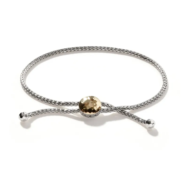 Palu Slider Bracelet, Sterling Silver, Gold|BZ999590 made by John Hardy