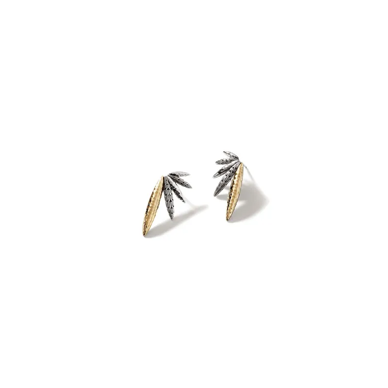 Palu Stud Earrings, Sterling Silver, Gold|EZ900975 sold by John Hardy