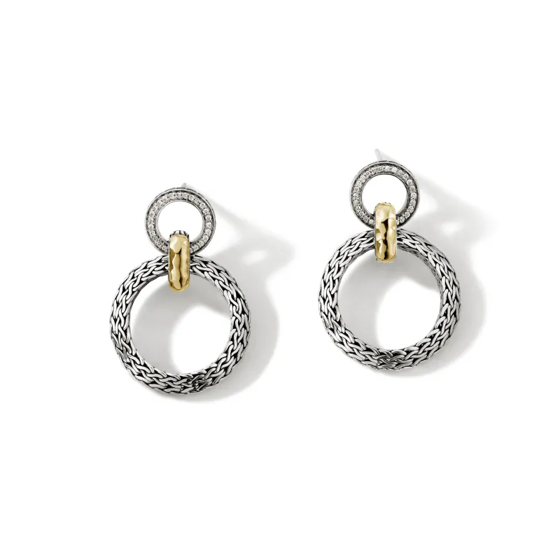 Palu Pavé Drop Earrings|EZP9010112DI sold by John Hardy