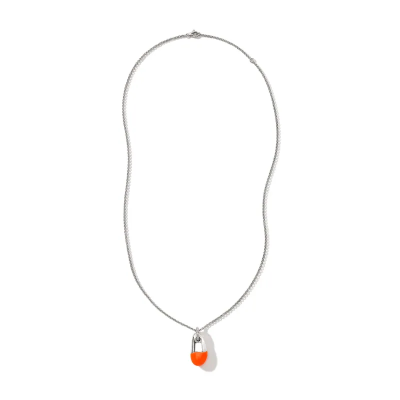 Pebble Necklace, Sterling Silver, Diamonds|NBP9011022ORDI sold by John Hardy