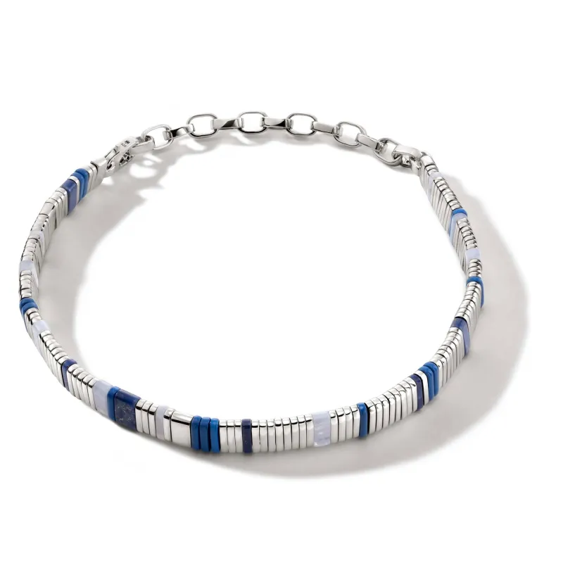 Colorblock Choker, Silver|NBS9010511BULPZBLA sold by John Hardy