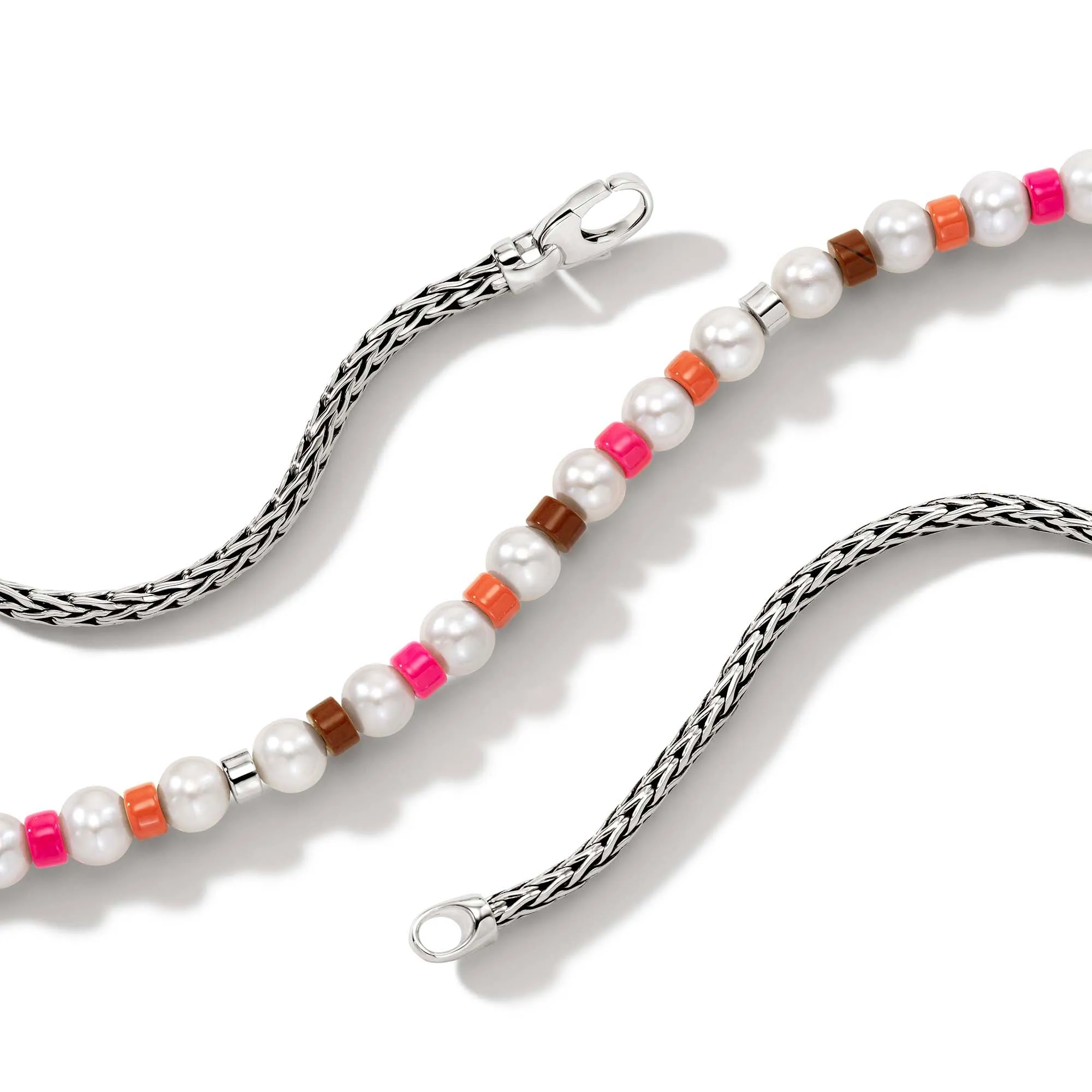 Colorblock Necklace, Silver, Pearl|NBS9011081PKORRJ sold by John Hardy product image thumbnail 2