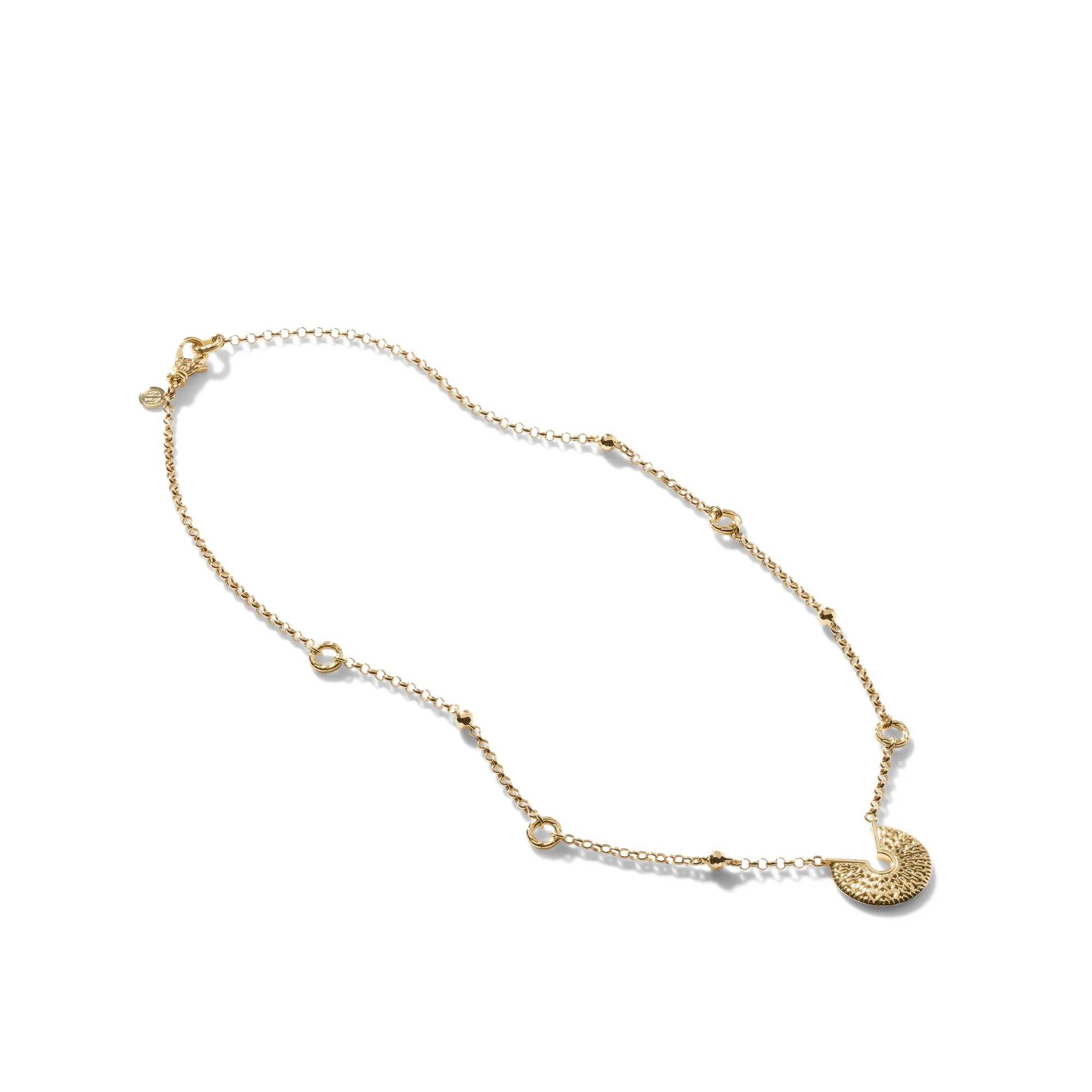 Carved Chain Pendant Necklace, Gold|NG900667 sold by John Hardy product image thumbnail 3