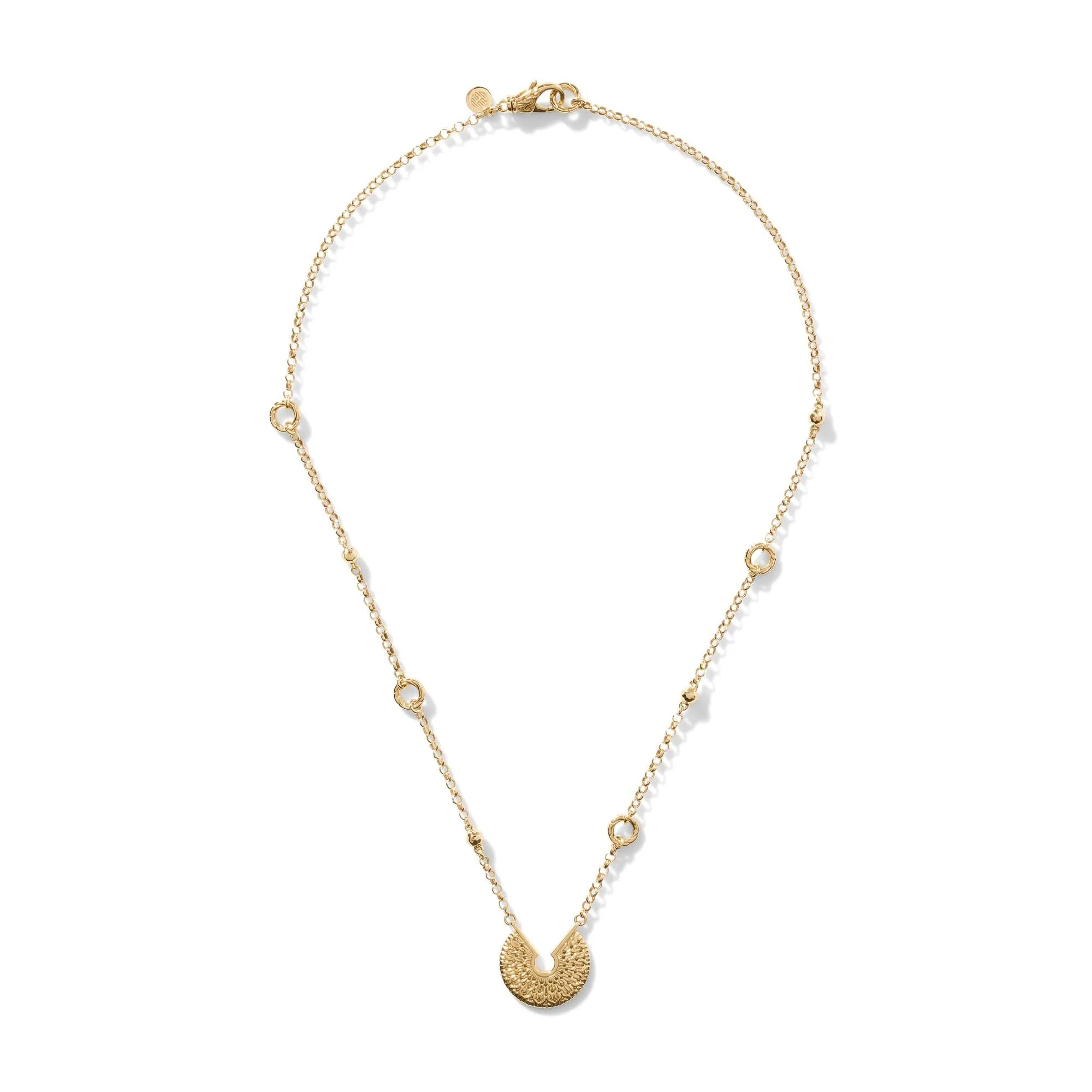 Carved Chain Pendant Necklace, Gold|NG900667 sold by John Hardy