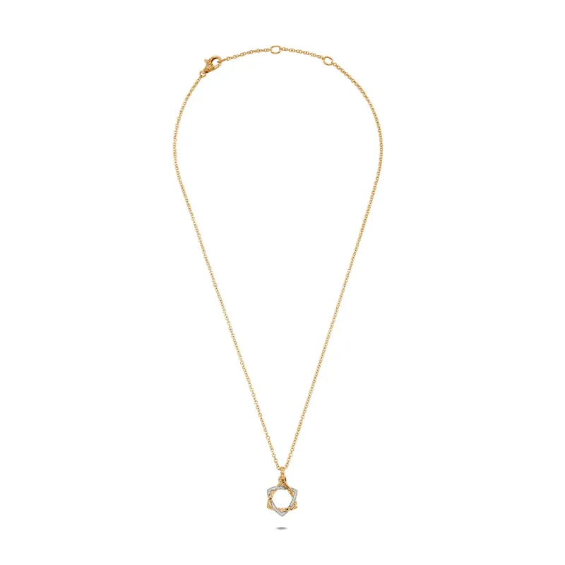 Star of David Pendant Neckalce, Gold, Diamonds|NGX905752DI sold by John Hardy