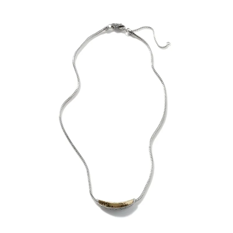Palu Crescent Necklace, Sterling Silver, Gold|NZ90040 sold by John Hardy