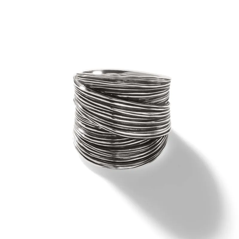 Bamboo Saddle Ring, Sterling Silver|RB50085 sold by John Hardy