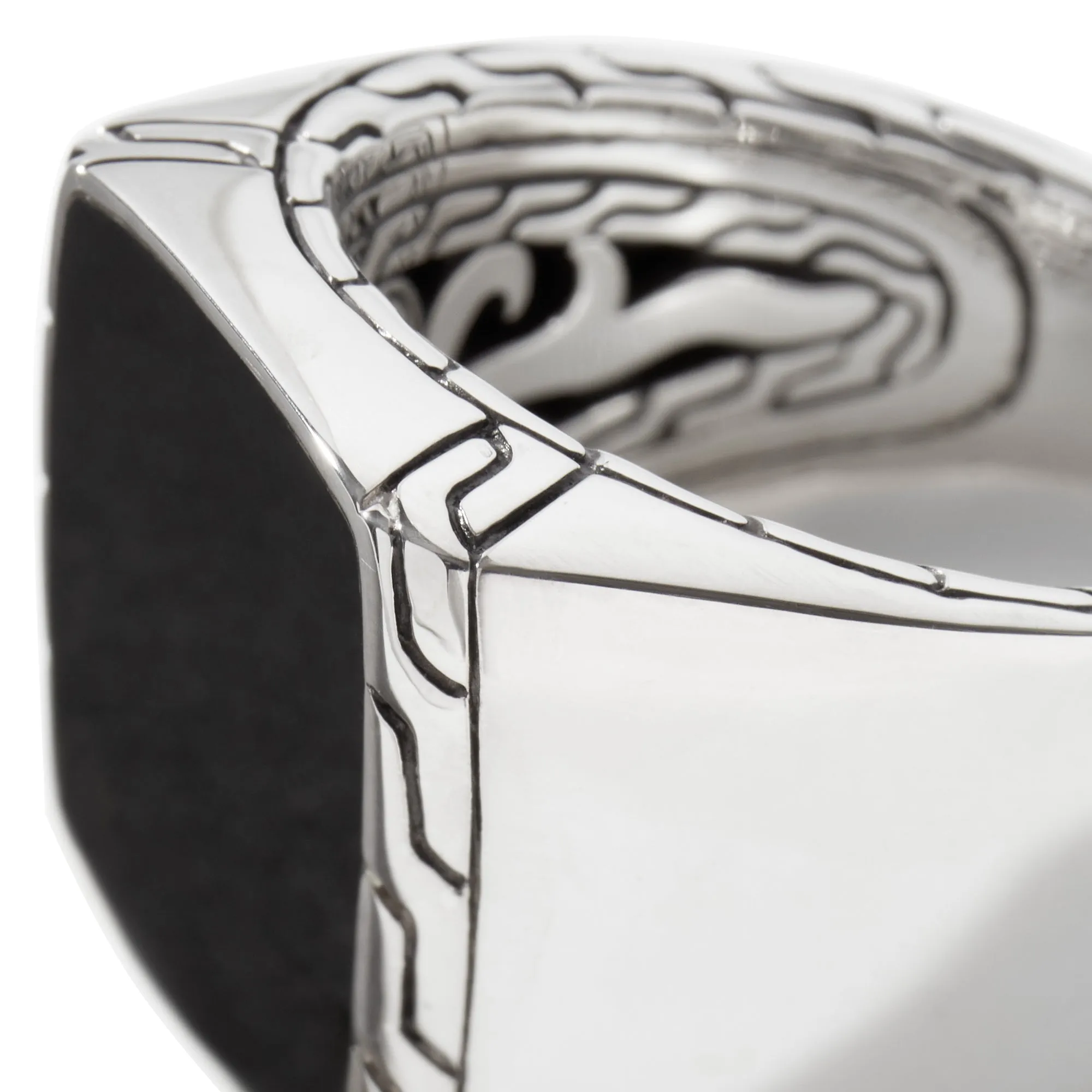 Carved Signet Ring, Sterling Silver|RBS996691BJ sold by John Hardy product image thumbnail 2