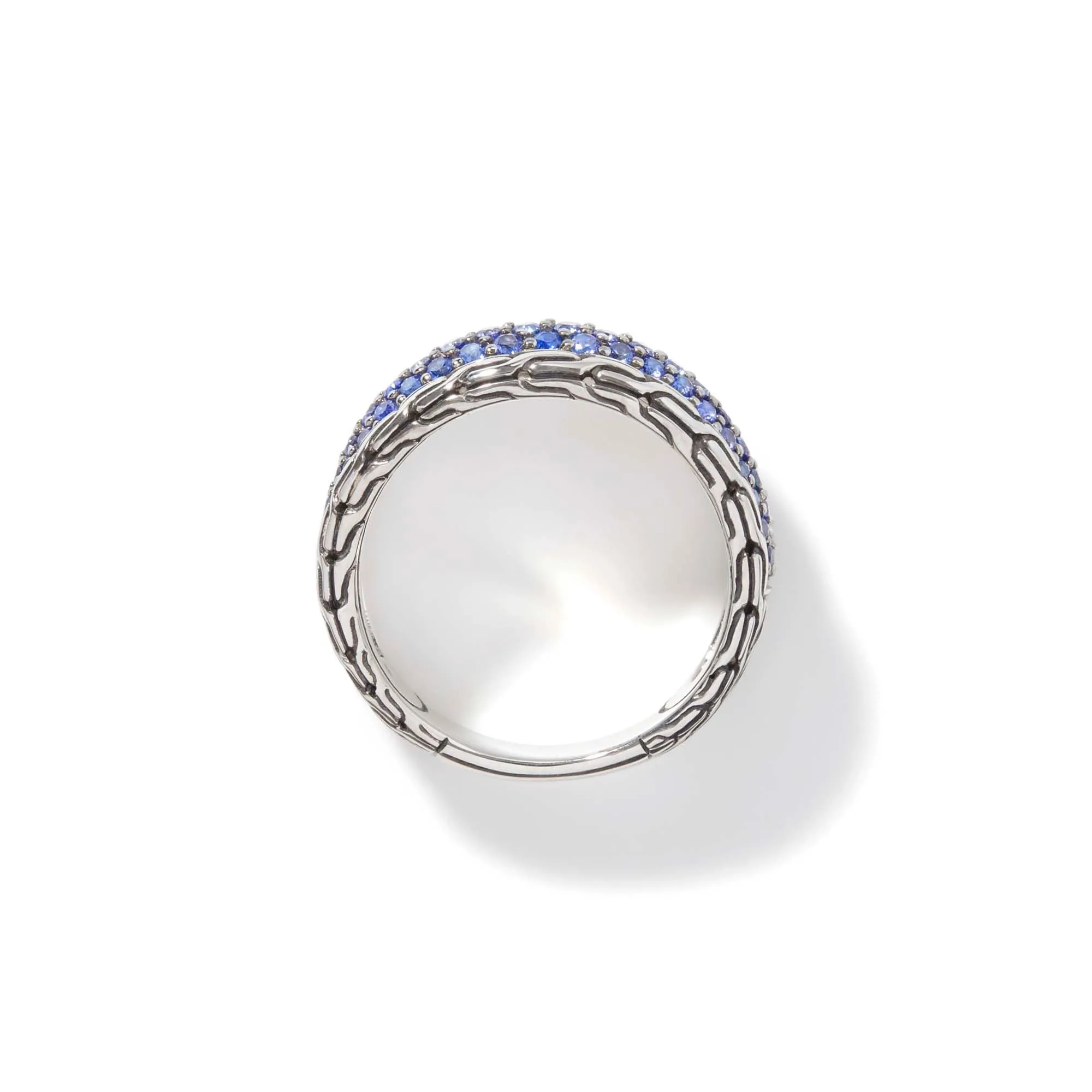 Carved Multiband Ring, Silver, Pavé|RBS9996984BSP sold by John Hardy product image thumbnail 5