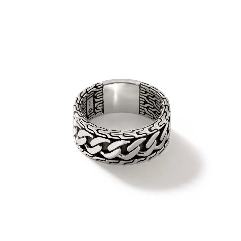 Curb Chain Band Ring, Sterling Silver|RM900805 sold by John Hardy