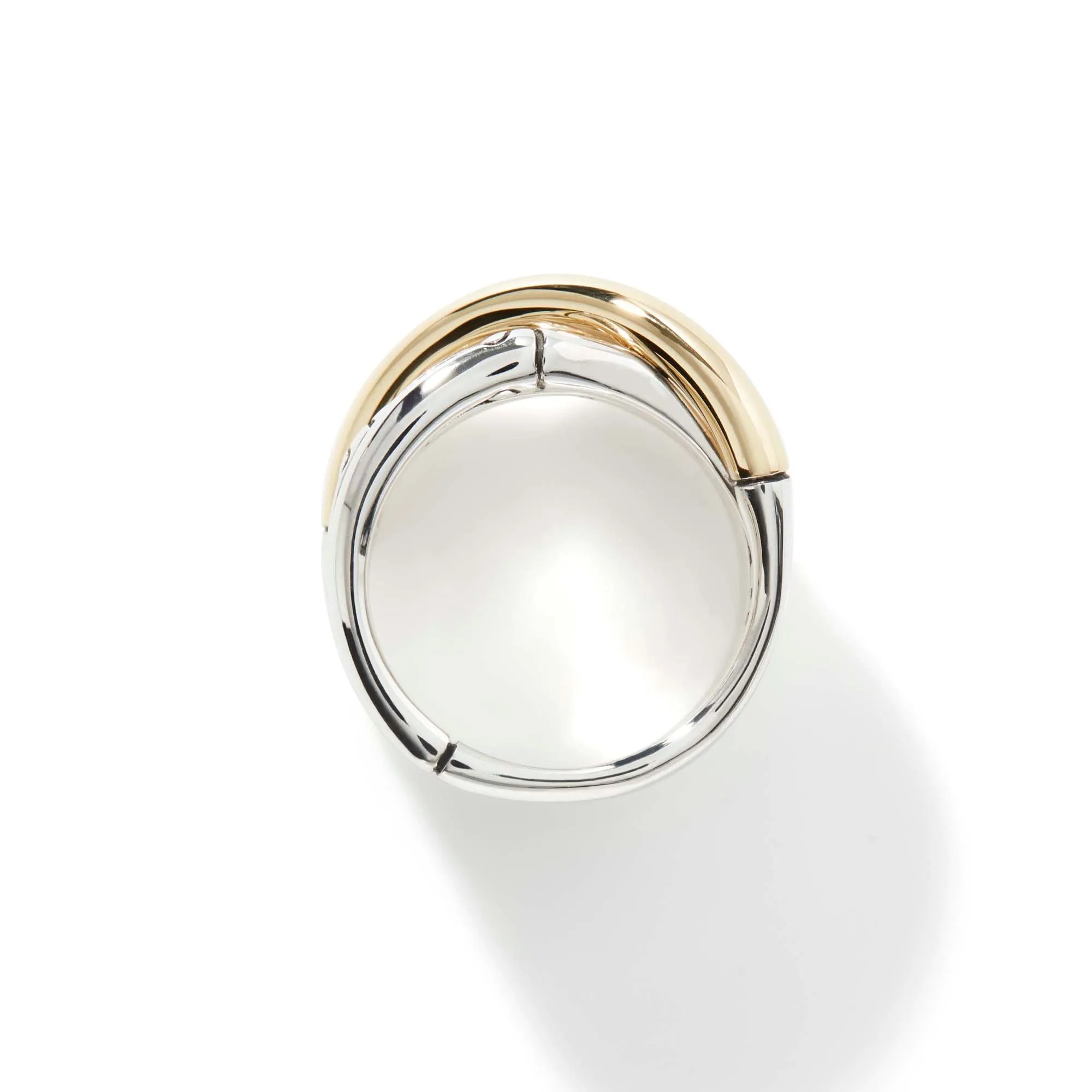 Bamboo Crossover Ring, Sterling Silver, Gold|RZ5939 sold by John Hardy product image thumbnail 4