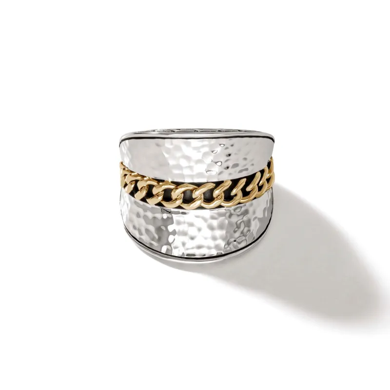 Palu Saddle Ring, Sterling Silver, Gold|RZ900951 sold by John Hardy