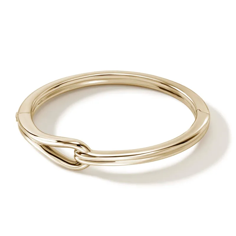 Surf Hinged Bangle, Gold|BGG901084 sold by John Hardy